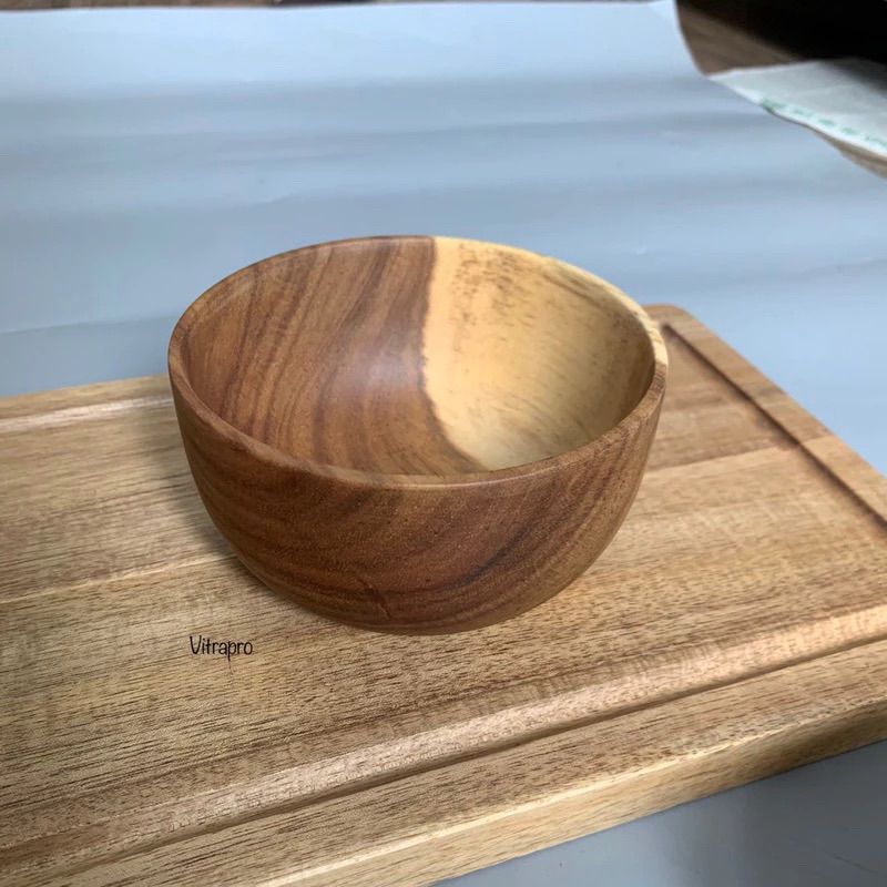 Bát gỗ keo 12x7cm