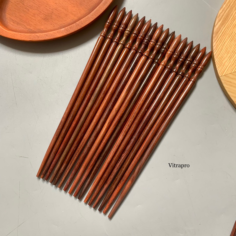 Đũa gỗ trắc đầu búp lan