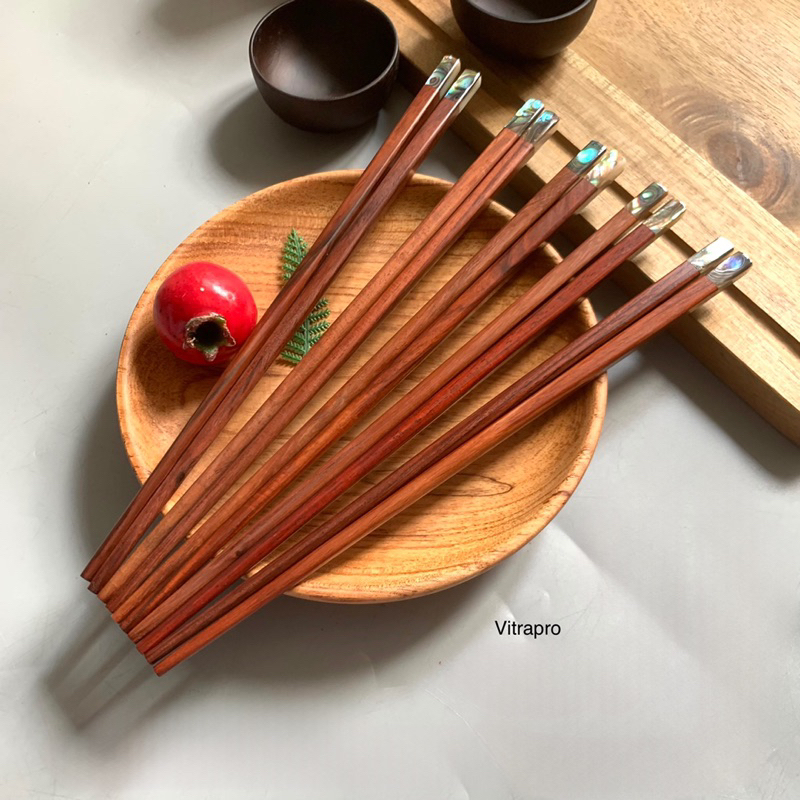 Đũa gỗ trắc đầu cửu khẩu