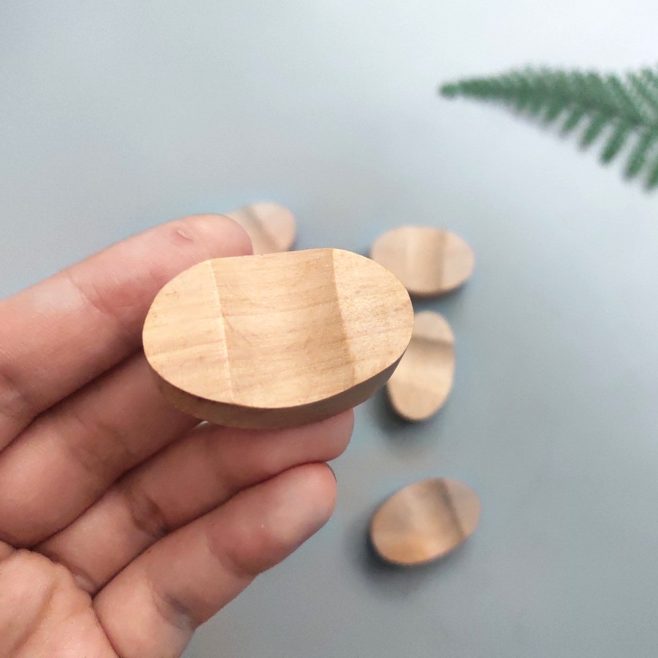 Gác đũa gỗ Beech oval