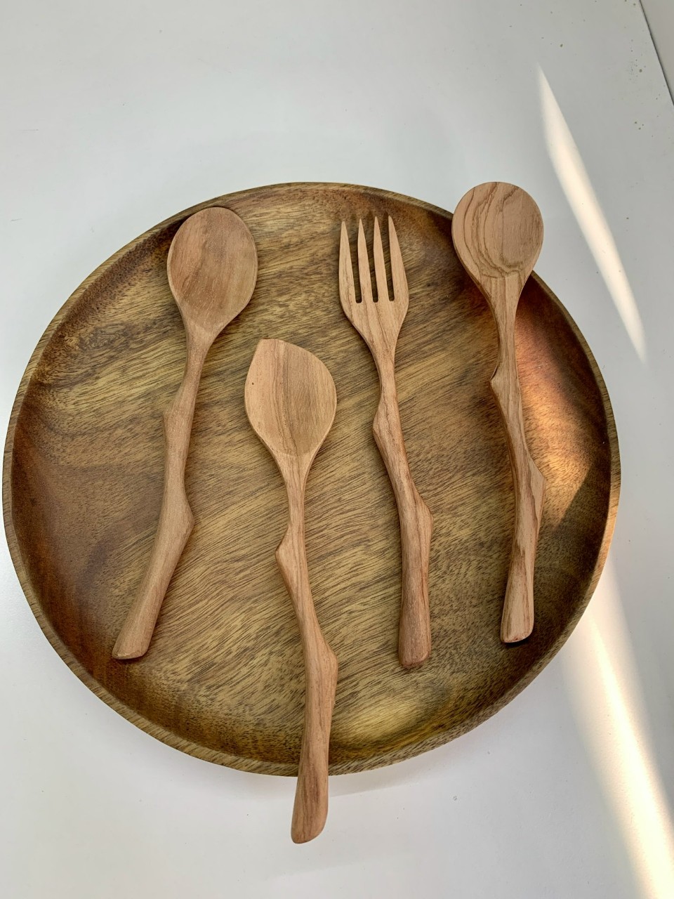 Thìa gỗ keo/ óc chó 18cm