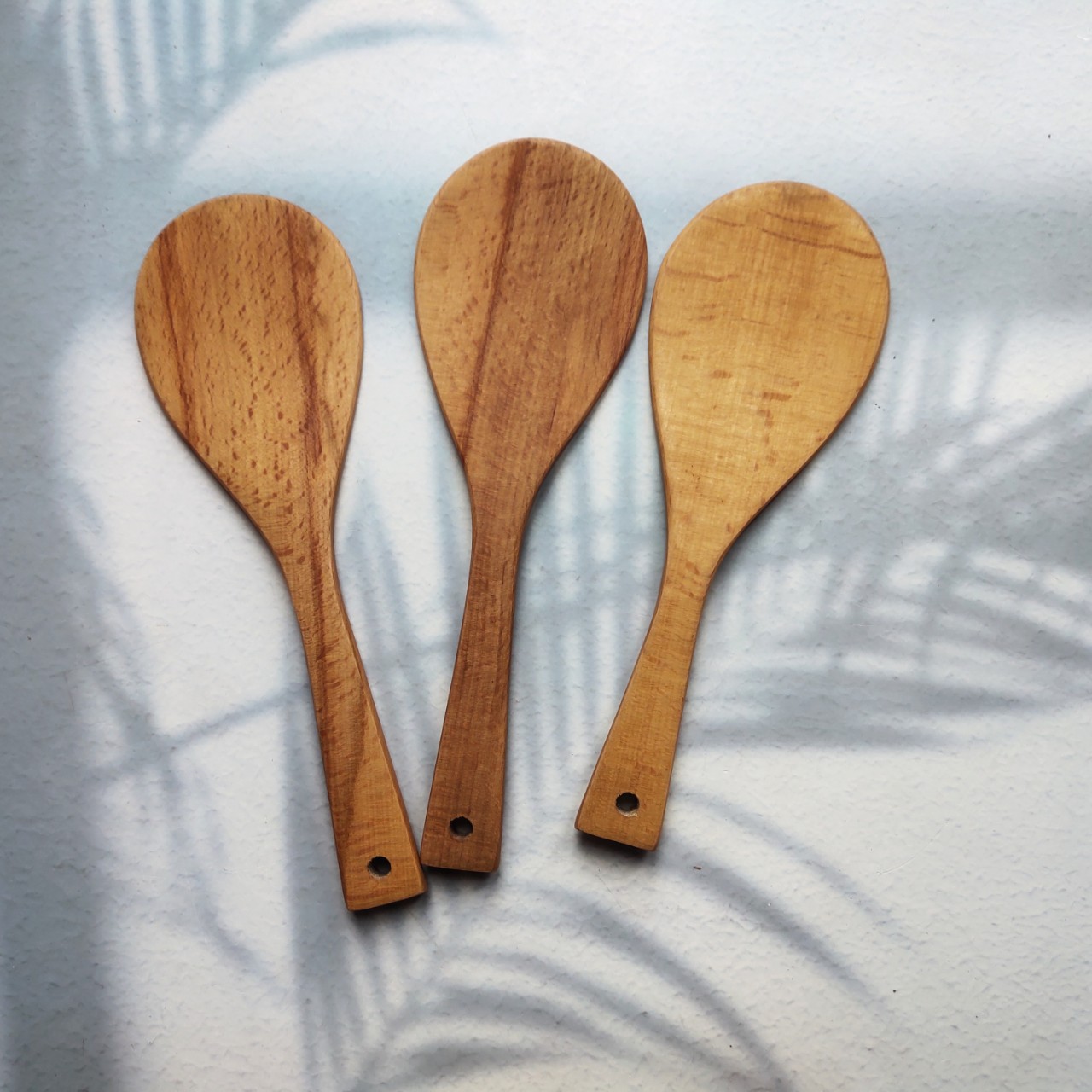 Muôi cơm gỗ Beech 20cm
