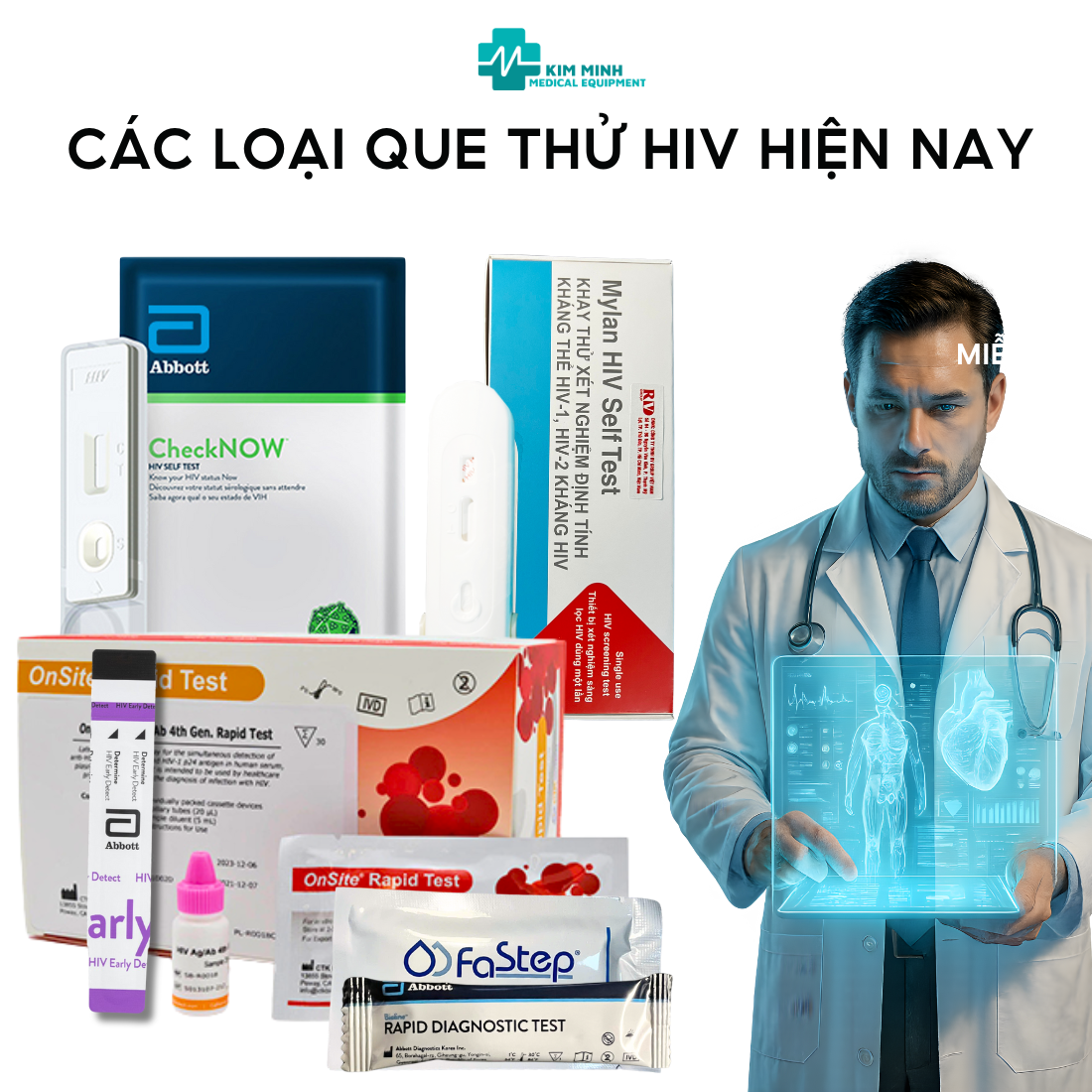 5 loại que thử HIV phổ biến năm 2026