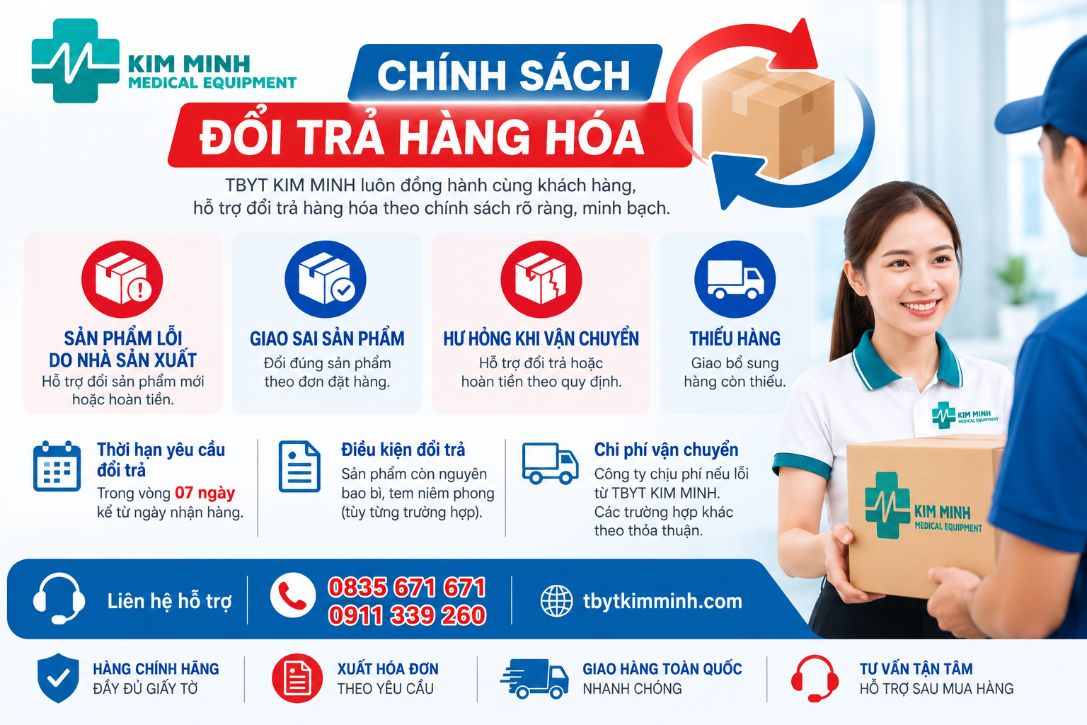CHÍNH SÁCH ĐỔI TRẢ HÀNG HÓA
