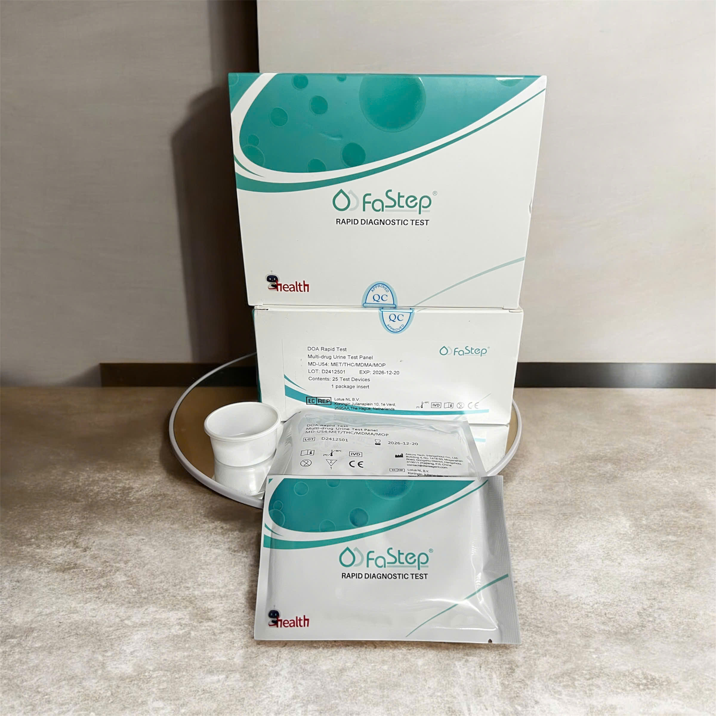 Dụng cụ xét nghiệm chất gây nghiện 4 chân (Multi-Drug One Step) Fastep