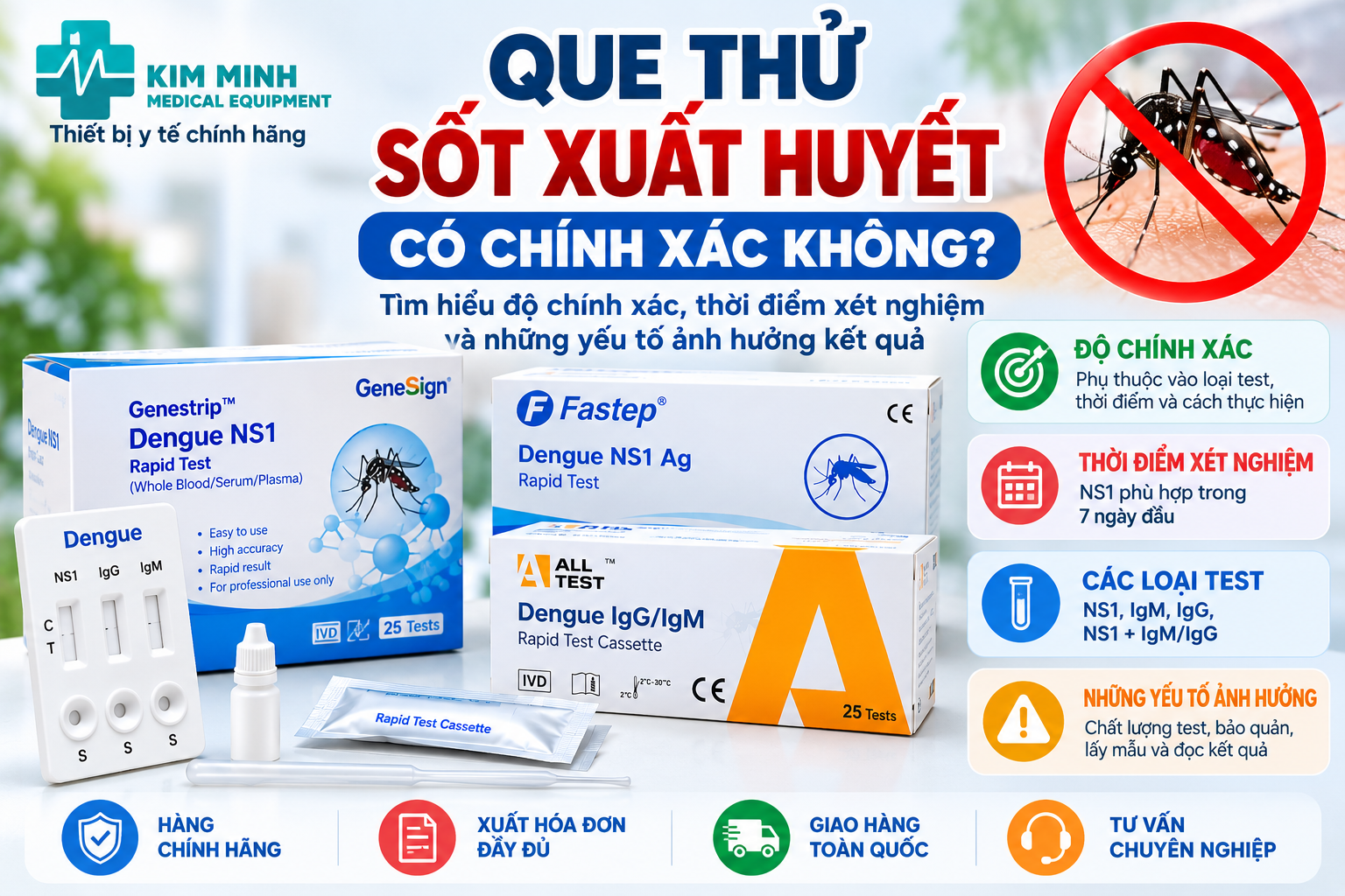 Que Thử Sốt Xuất Huyết Có Chính Xác Không? | TBYT KIM MINH