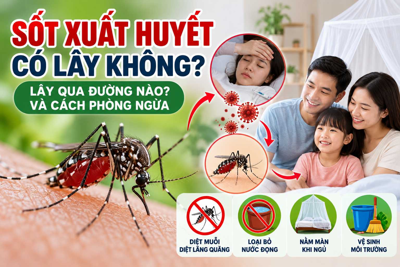 Sốt Xuất Huyết Có Lây Không? Lây Qua Đường Nào?