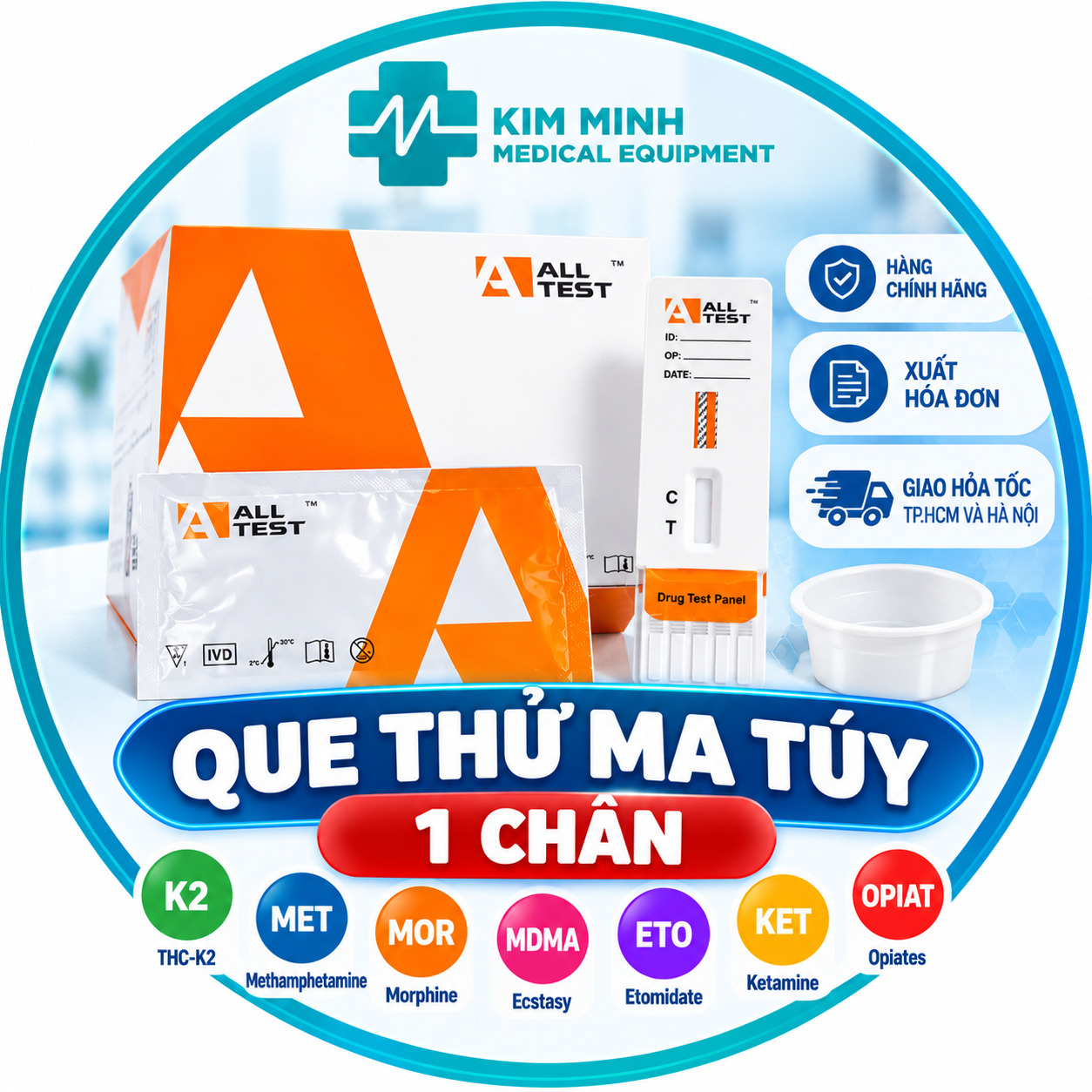 Que thử ma tuý 1 chân