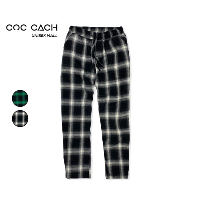 Quần jogger ENG caro - Trắng - M