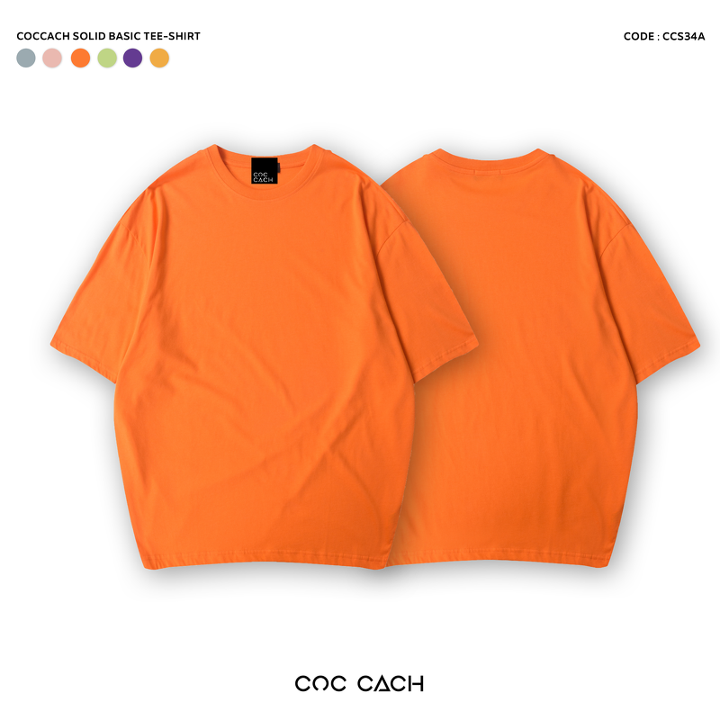 Áo phông COCCACH pastel neon - Cam - M