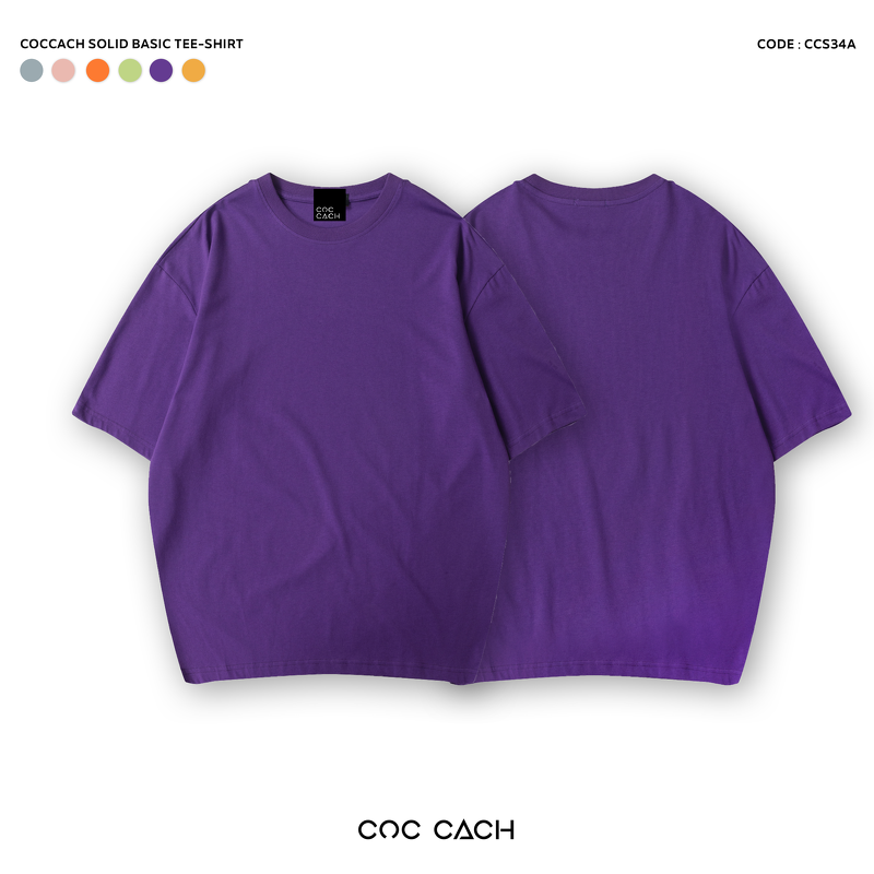 Áo phông COCCACH pastel neon - Tím - M