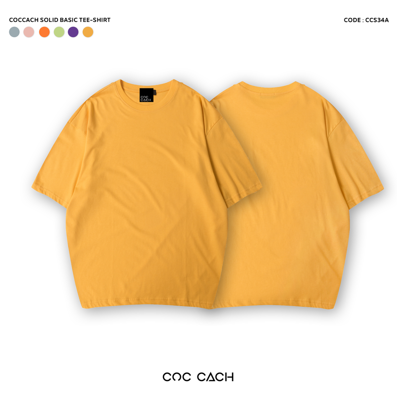 Áo phông COCCACH pastel neon - Vàng - L
