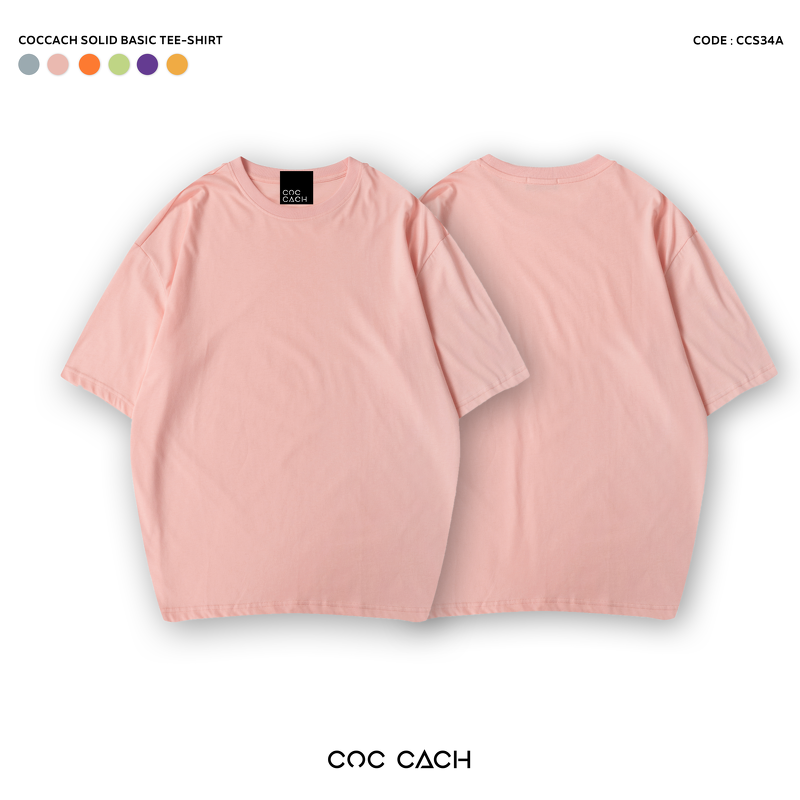 Áo phông COCCACH pastel neon - Hồng - S