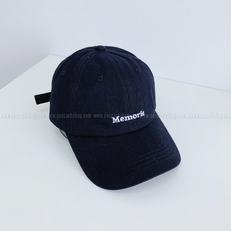 Mũ cap Memorie - Đen - Free size