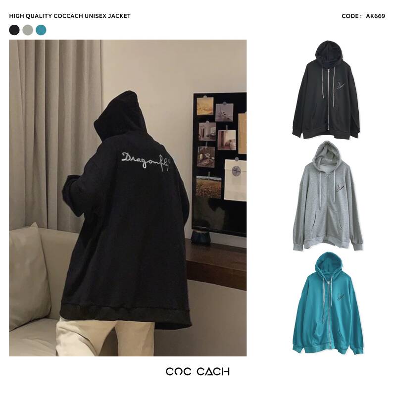 Áo khoác hoodie hoạ tiết AK669