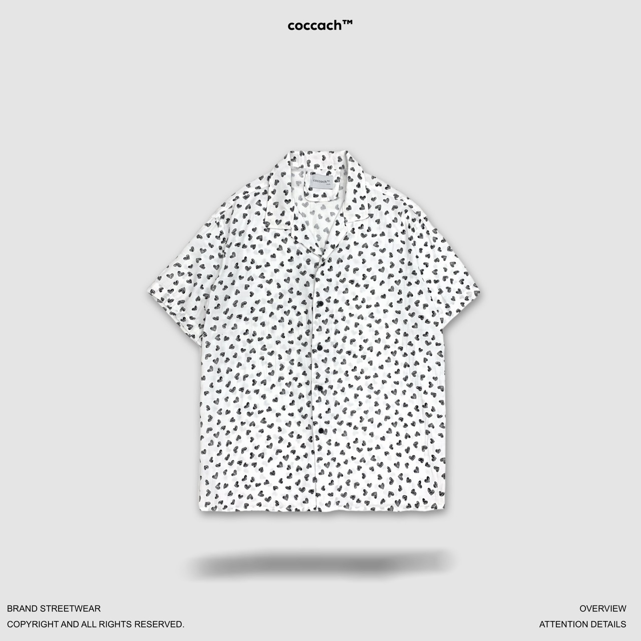 Áo sơ mi COCCACH Heart CCS62 - Trắng - M