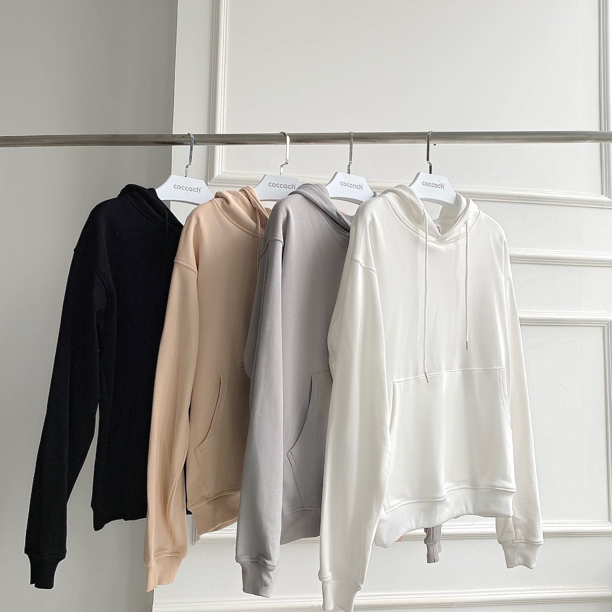 Áo hoodie basic COCCACH CCS96 - Đen - XL