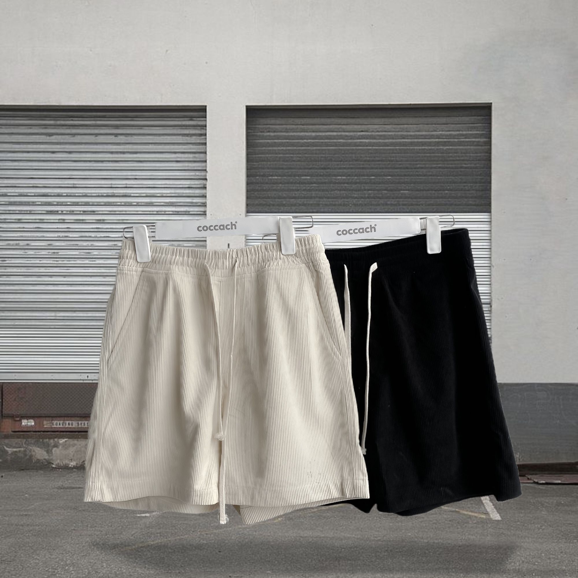 Quần shorts nhung basic QS603 - Đen - XL