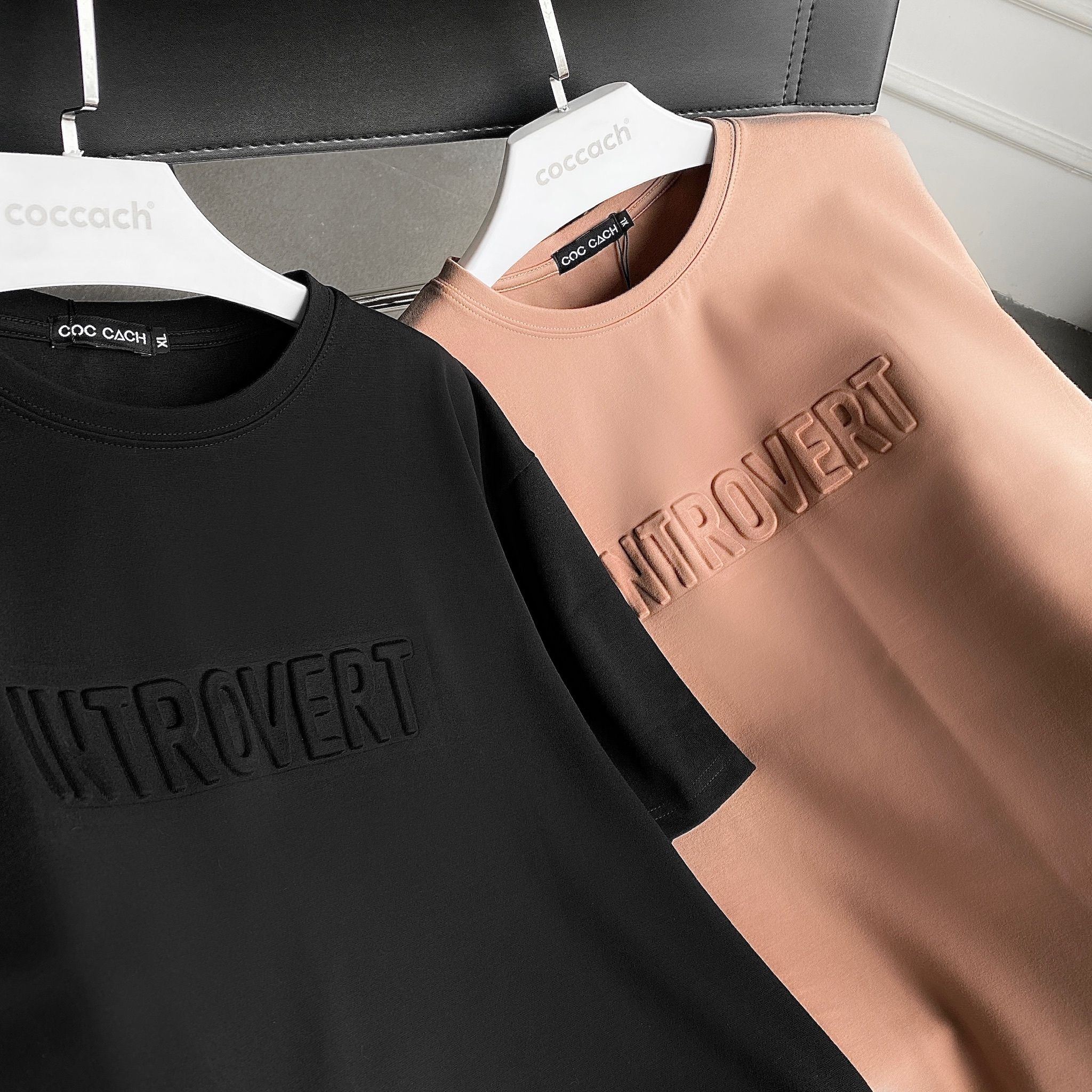 Áo phông INTROVERT by COCCACH - Xanh da trời - XL