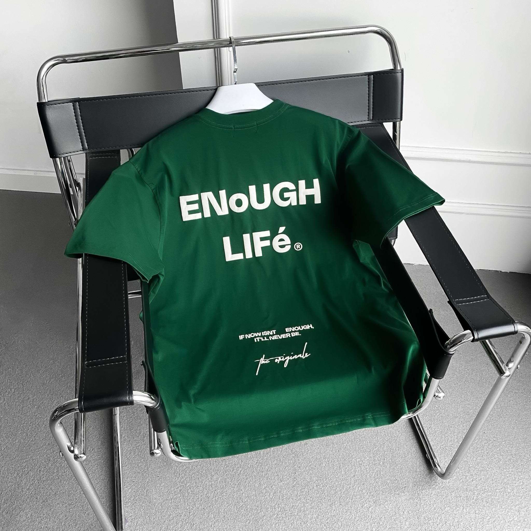Áo phông ENOUGH LIFE - Trắng - XL