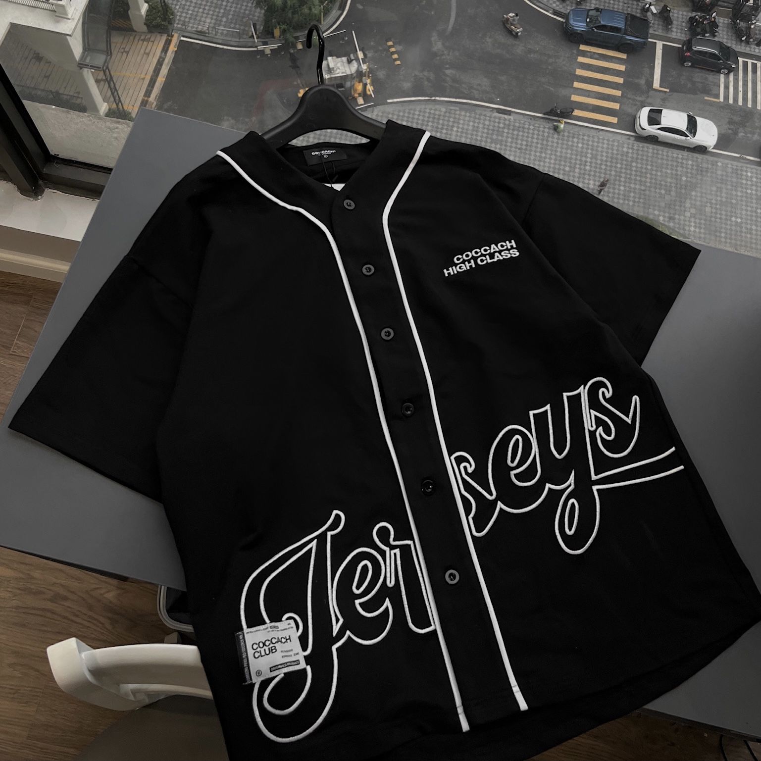 Áo bóng chày JERSEYS by COCCACH - Đen - XL