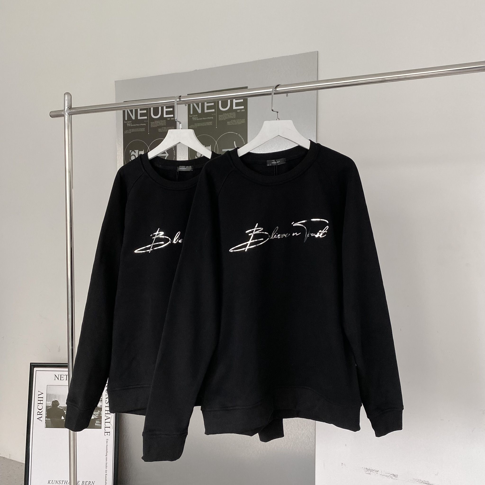 Áo nỉ Believe in Trust by COCCACH - Đen - XL