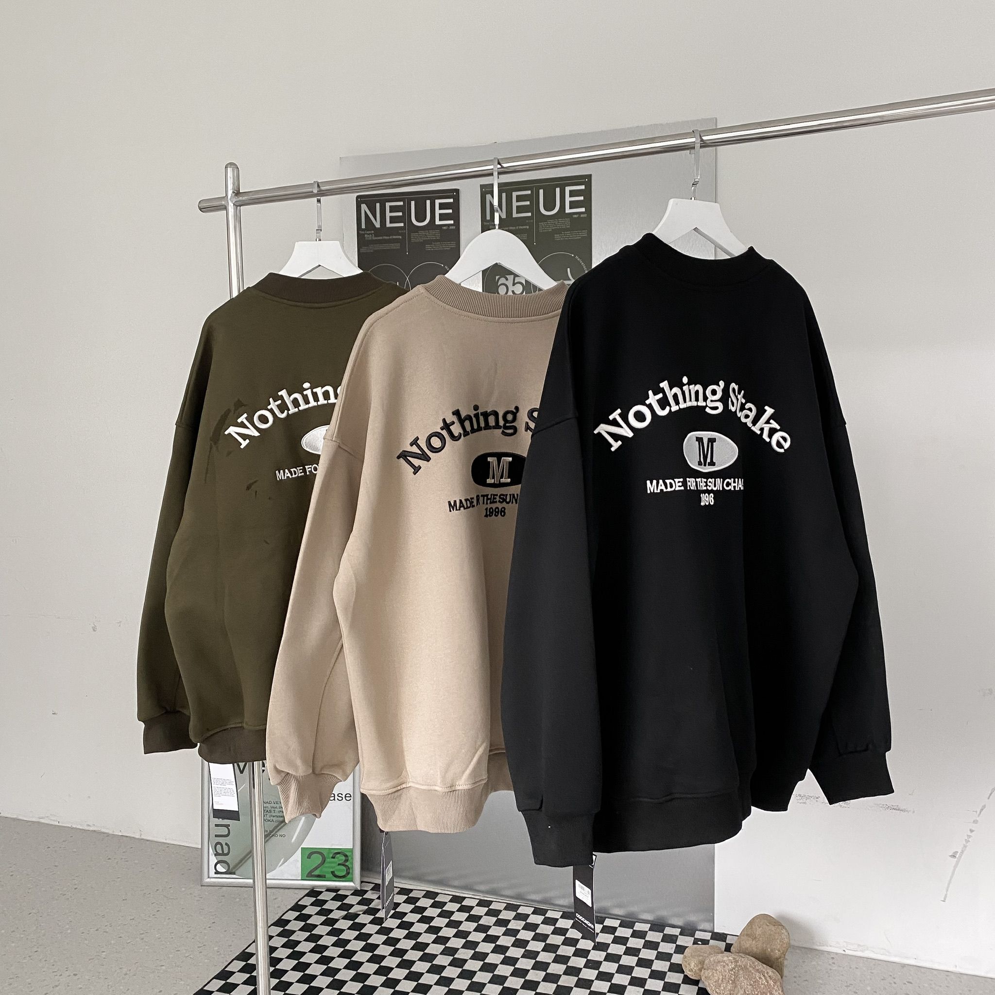 Áo khoác M unisex cao cấp - Rêu - Free size