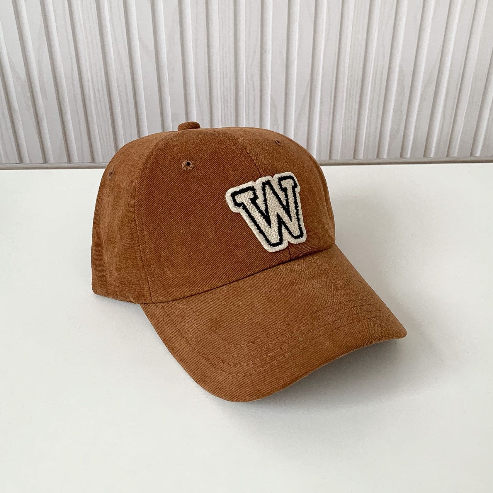 Mũ cap W cao cấp - Nâu - Free size