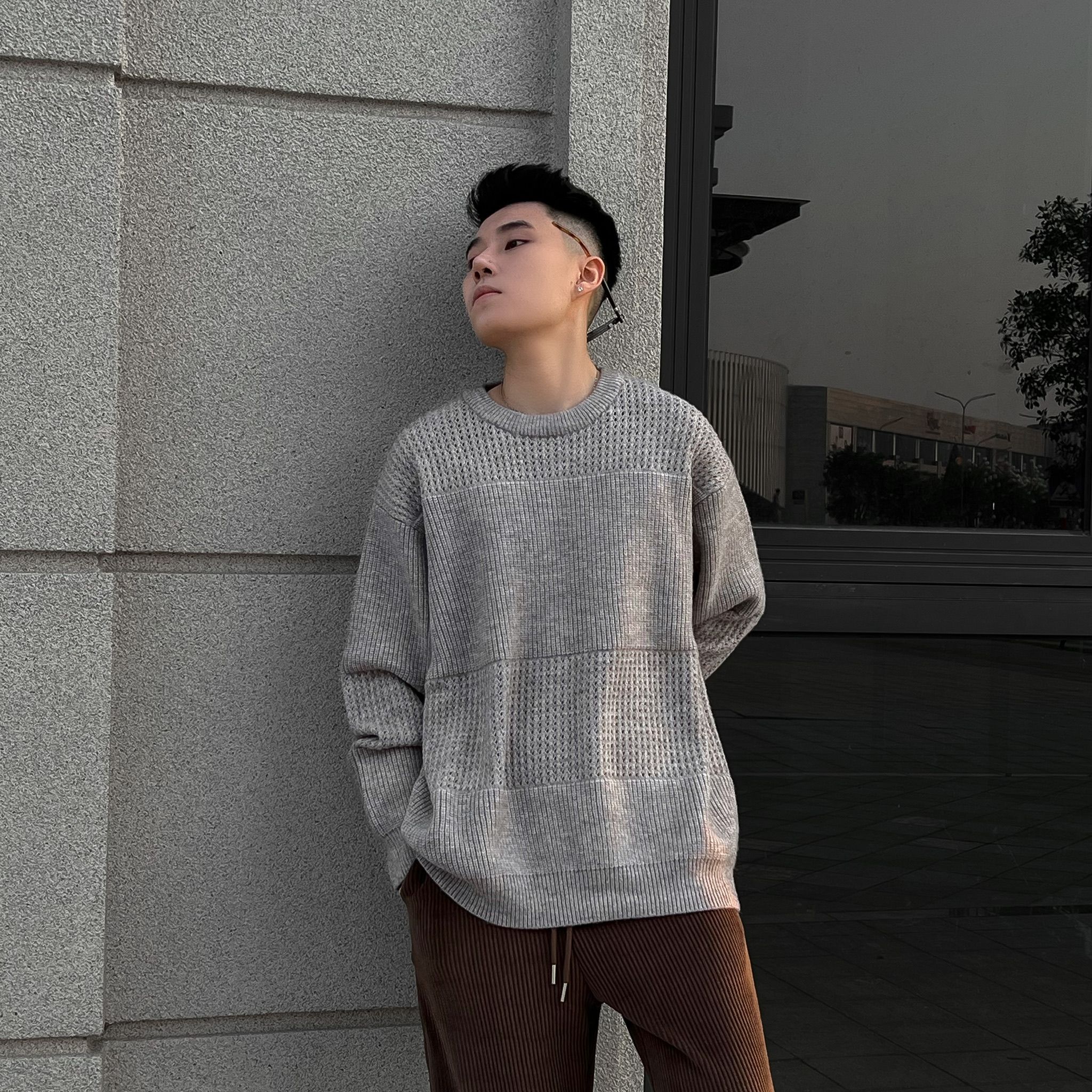 Áo len unisex cao cấp AL0032 - Đen - XL