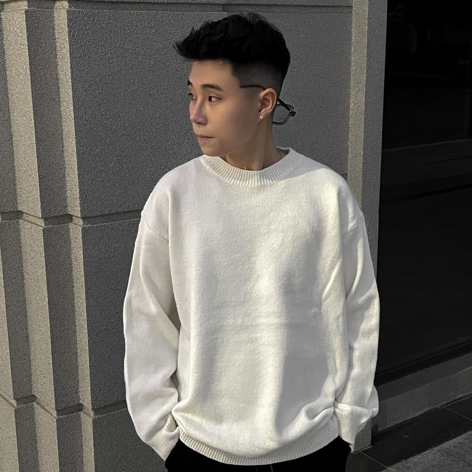 Áo len basic unisex cao cấp - Xanh lá cây - XL
