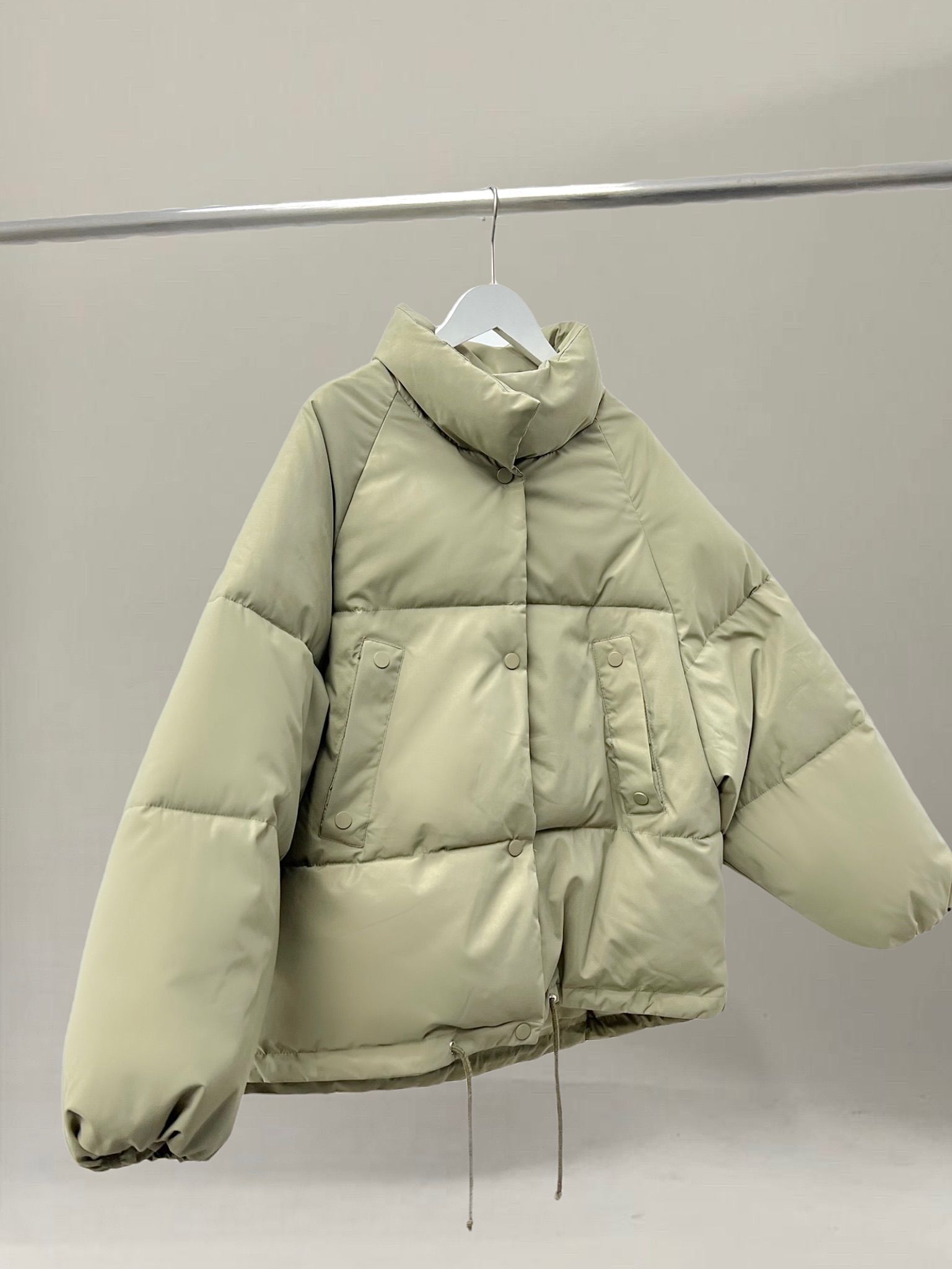 Áo khoác phao unisex basic AK688 - Xanh rêu - Free size
