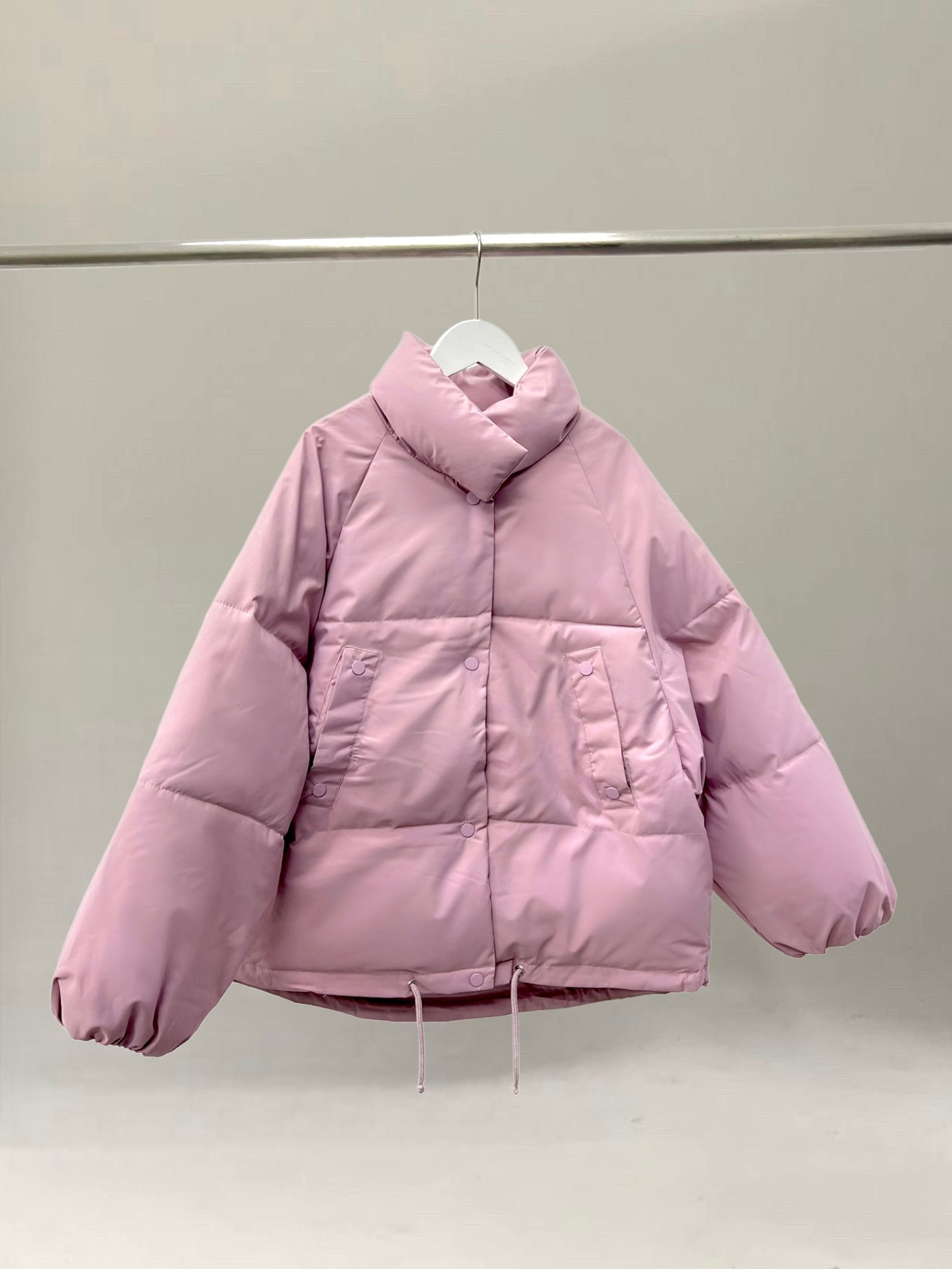 Áo khoác phao unisex basic AK688 - Hồng - Free size