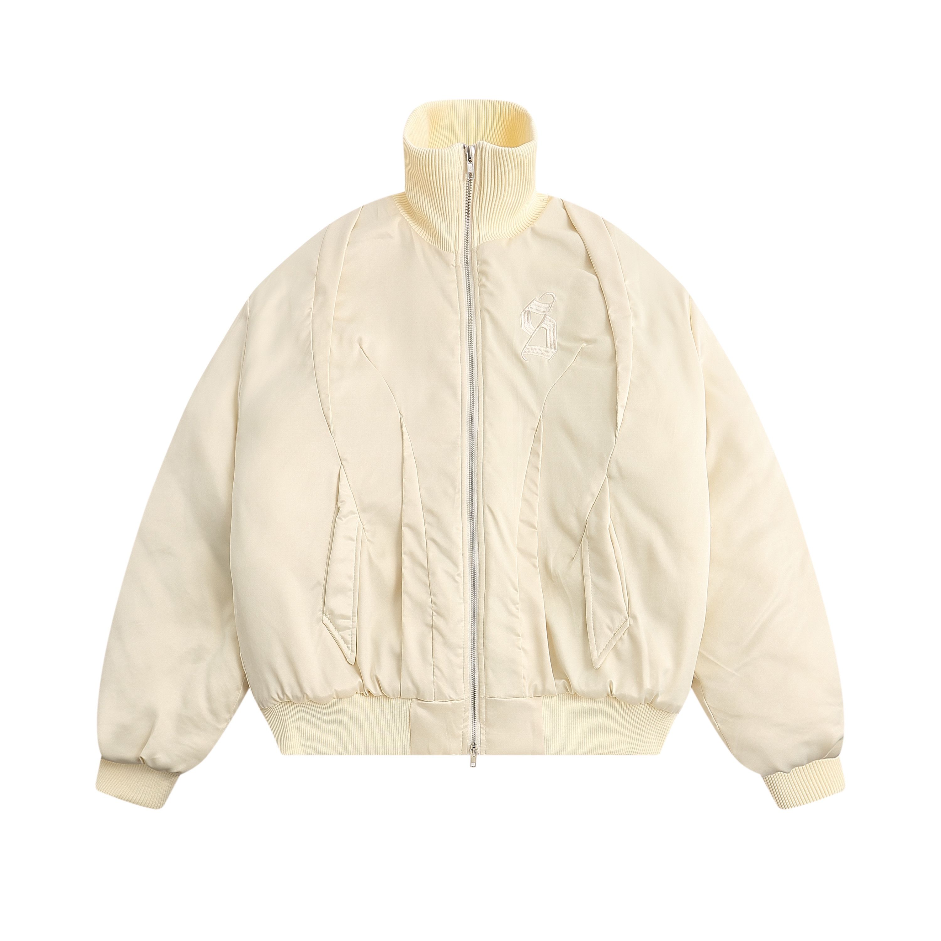 Áo khoác unisex S thêu cao cấp - Be - M
