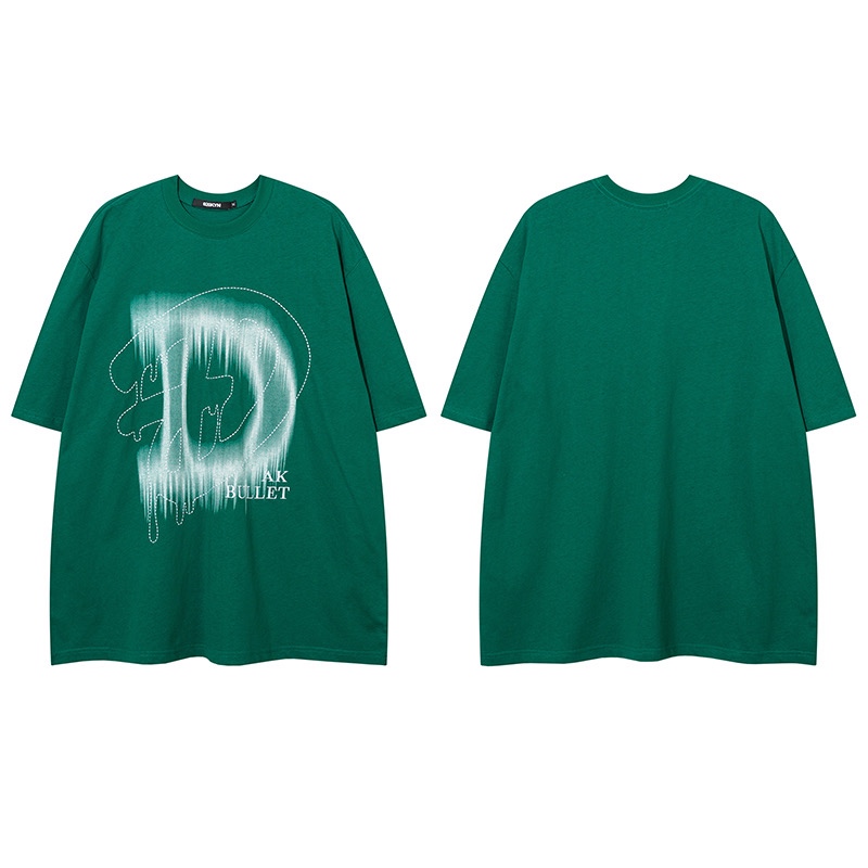 Áo phông unisex D cao cấp - Xanh lá cây - M