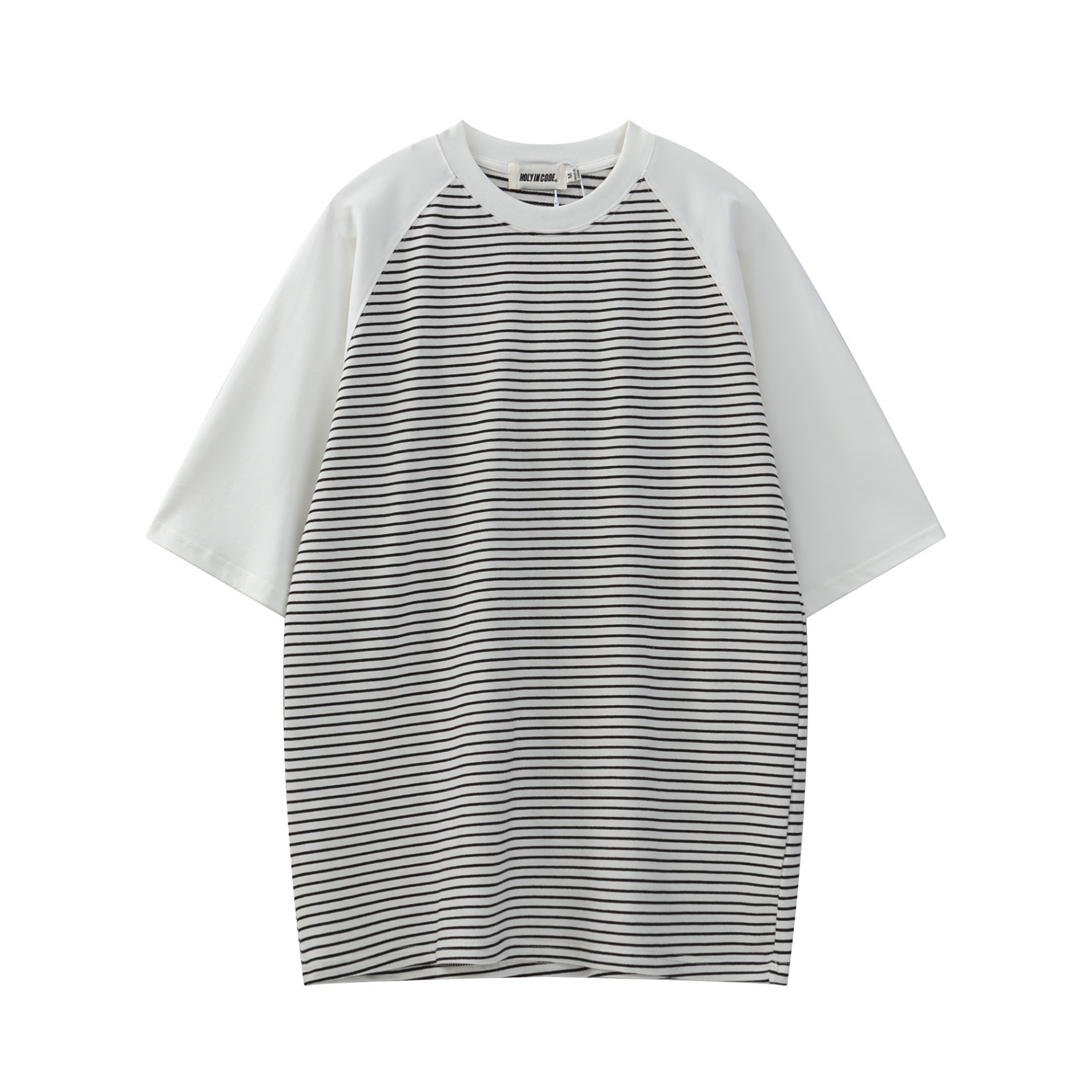 Áo phông unisex kẻ ngang cao cấp - Trắng - M