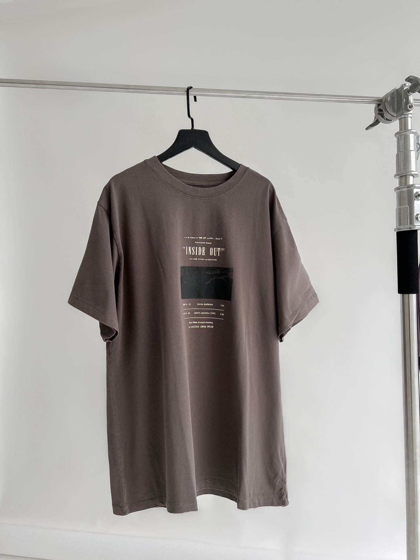 Áo phông INSIDE OUT cao cấp - Xám đậm - Free size
