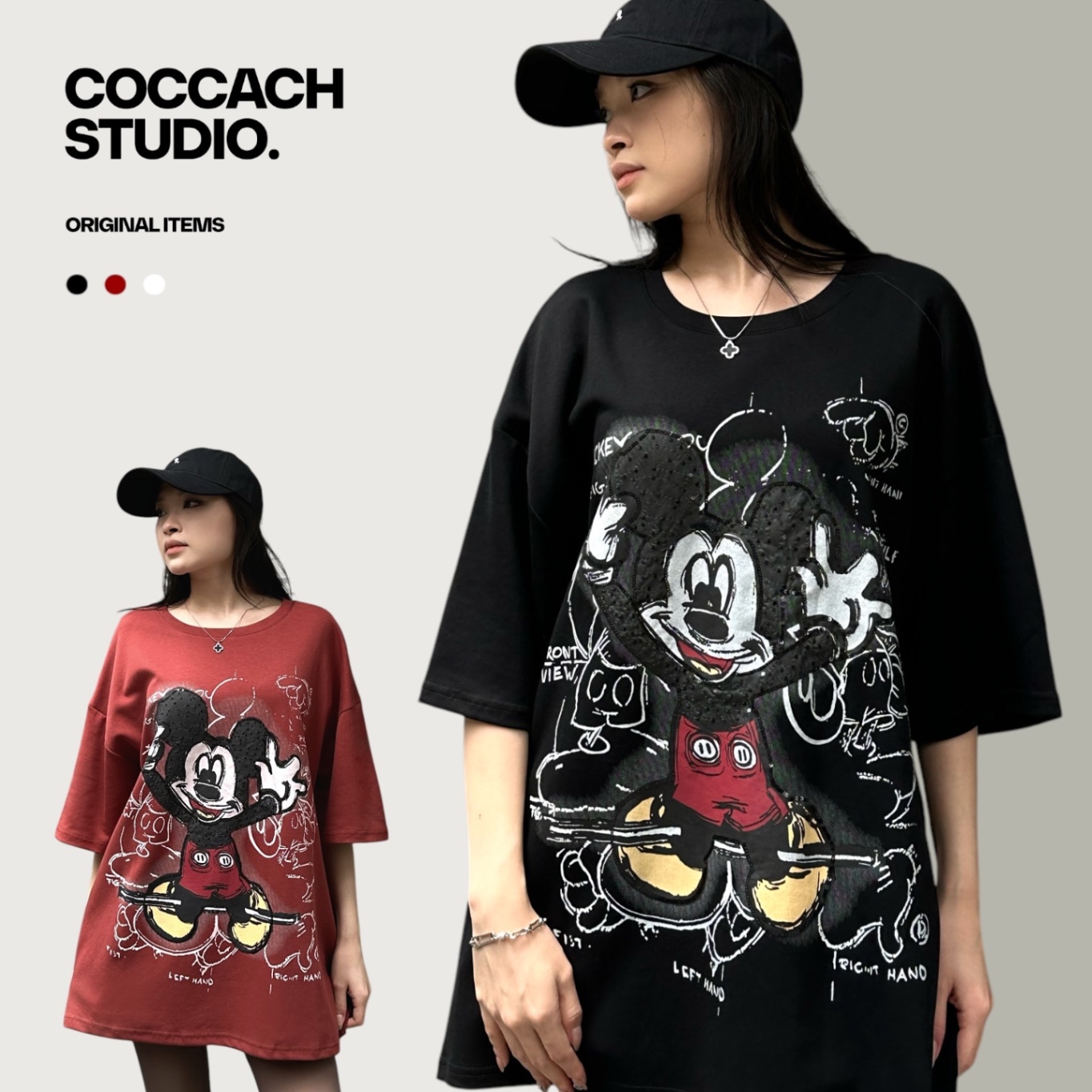 Áo phông unisex MICKEY cao cấp