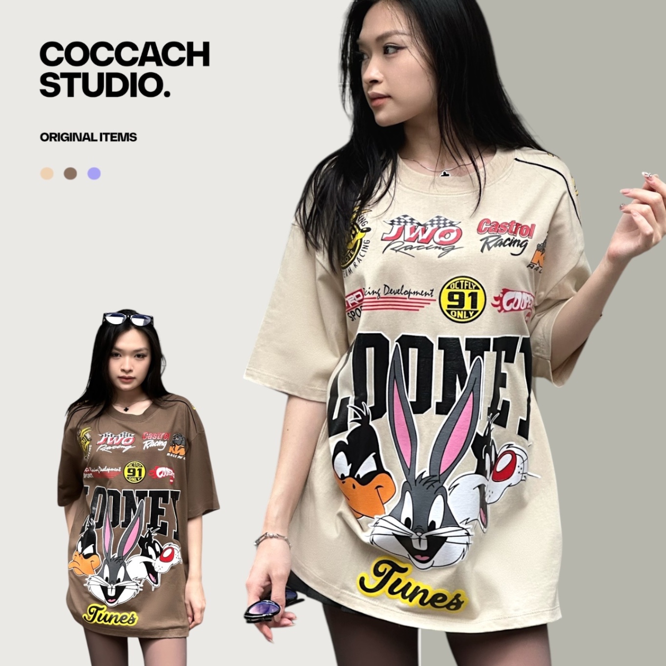 Áo phông unisex LOONEY cao cấp