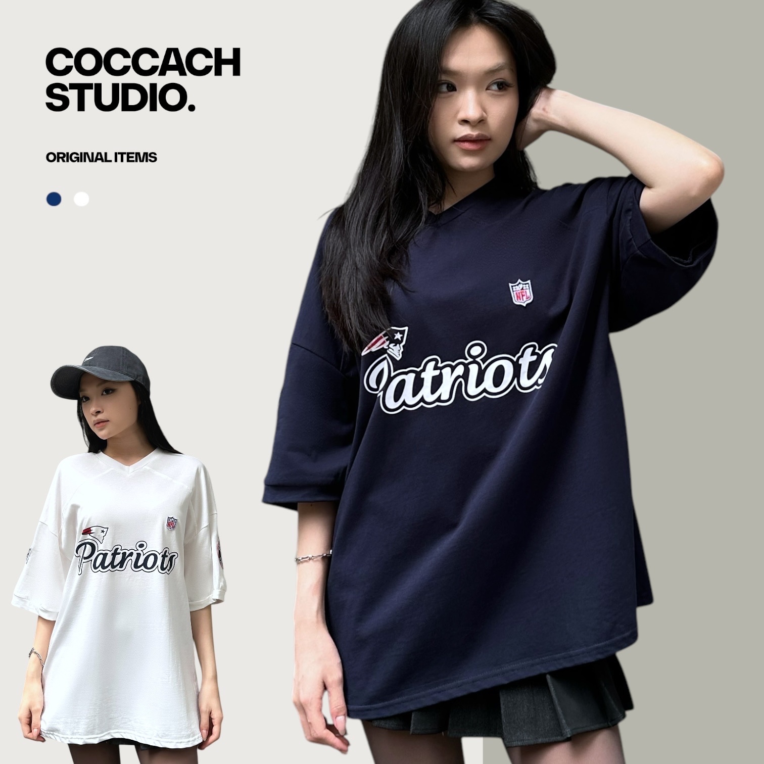 Áo phông unisex PATRIOTS cao cấp