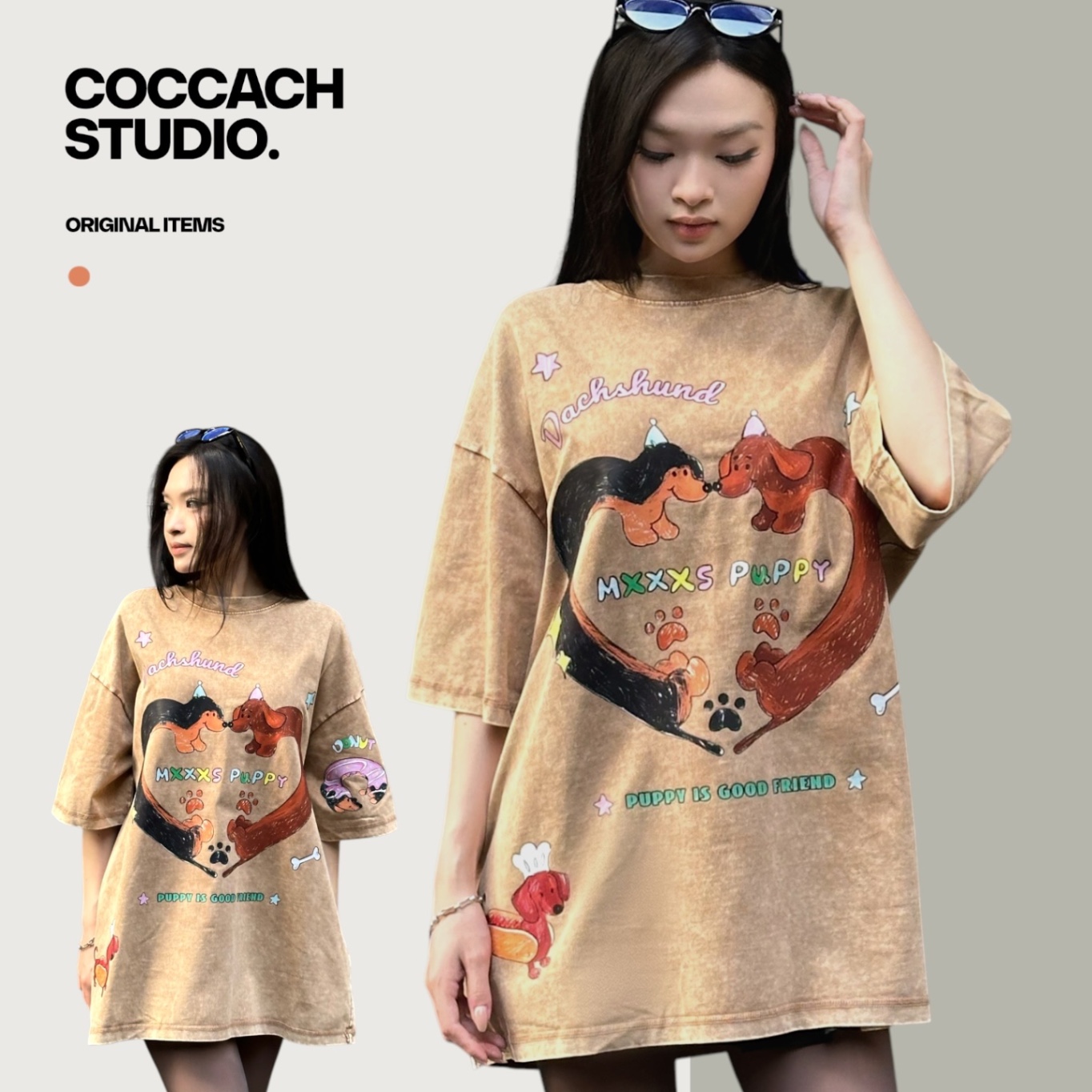 Áo phông unisex PUPPY cao cấp