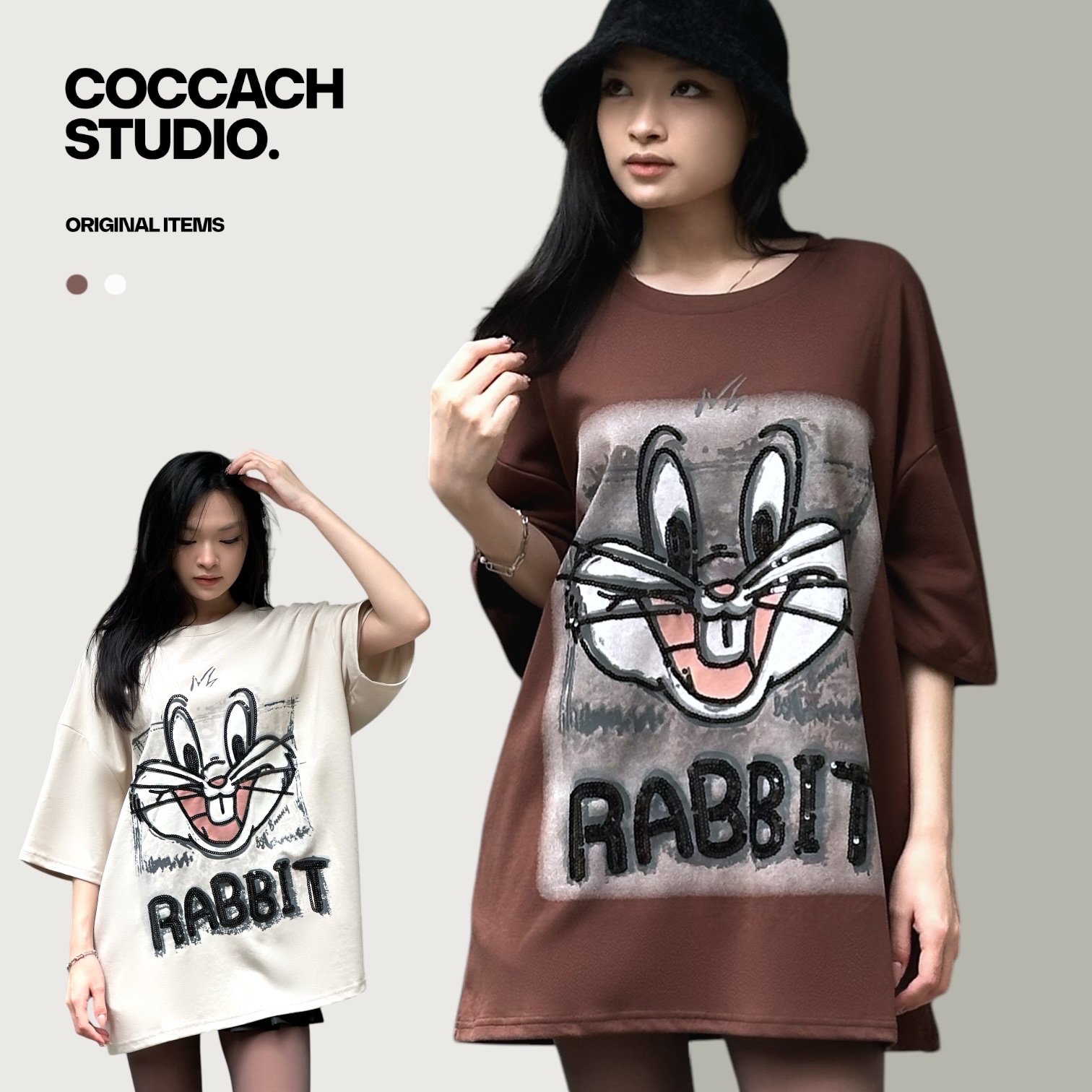 Áo phông unisex RABBIT cao cấp TSS-25021