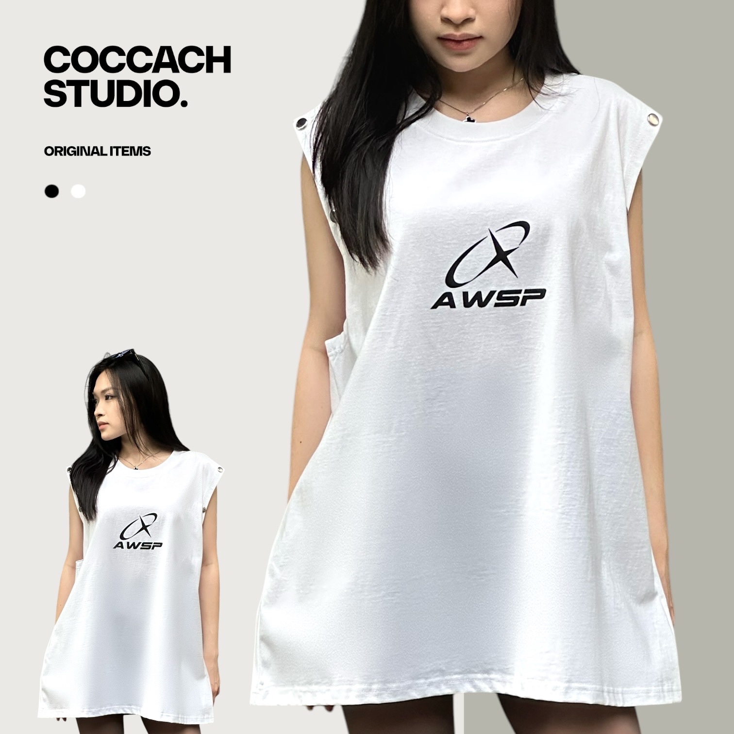 Áo tanktop unisex AWSP cao cấp