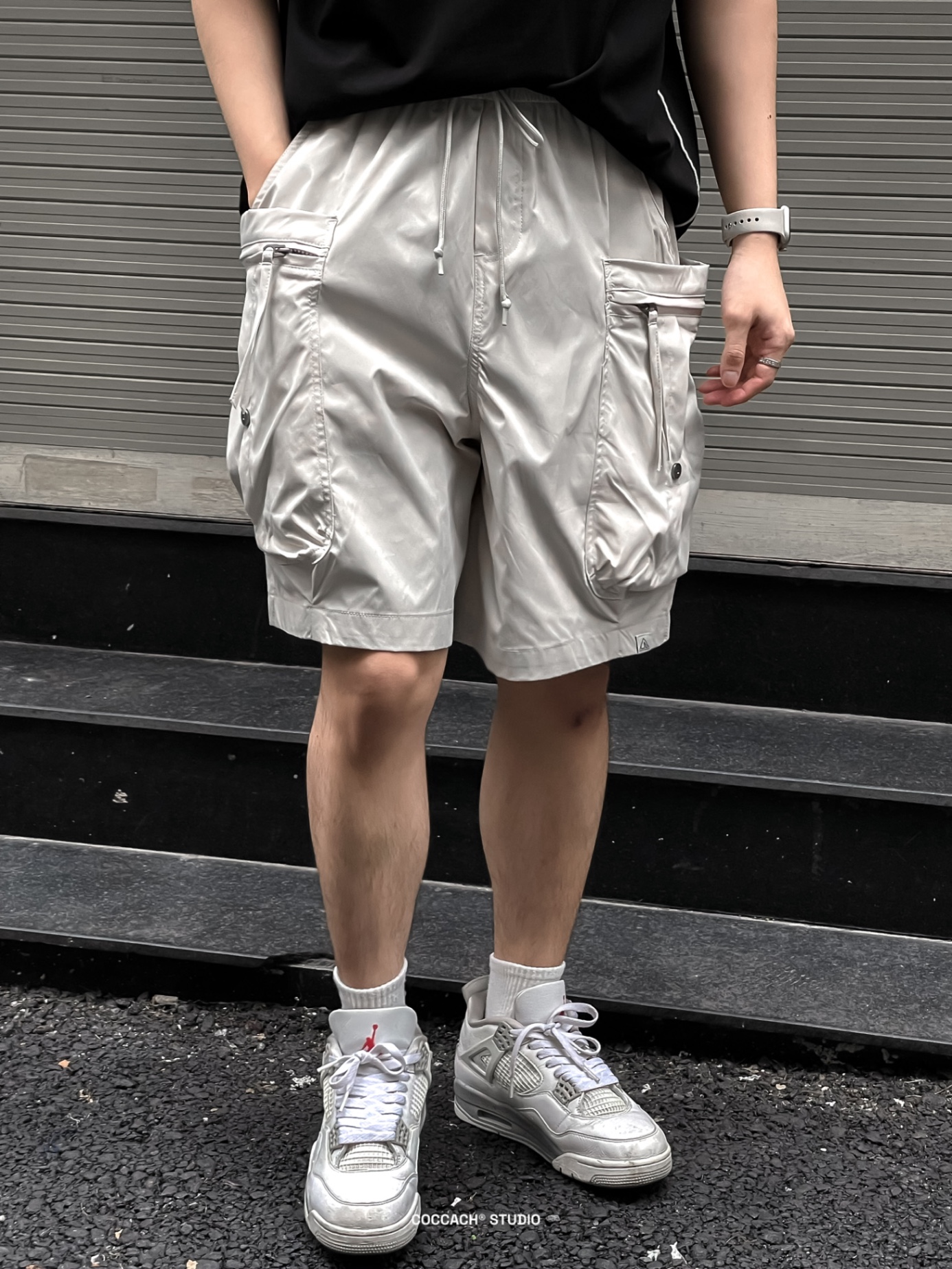 Quần shorts unisex túi hộp cao cấp QS-513