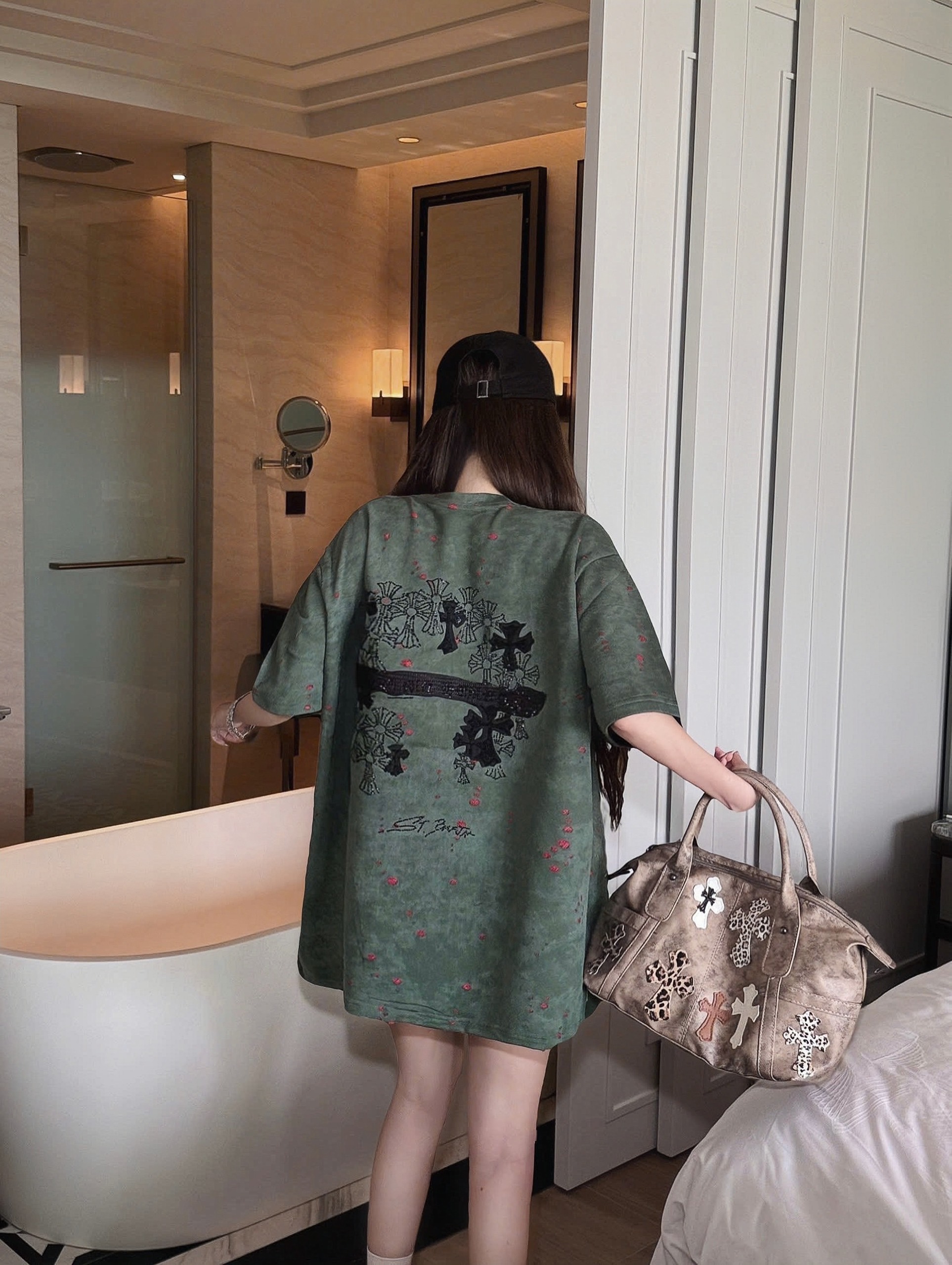 Áo phông CH unisex cao cấp TSS-8906 - Xanh - Free size