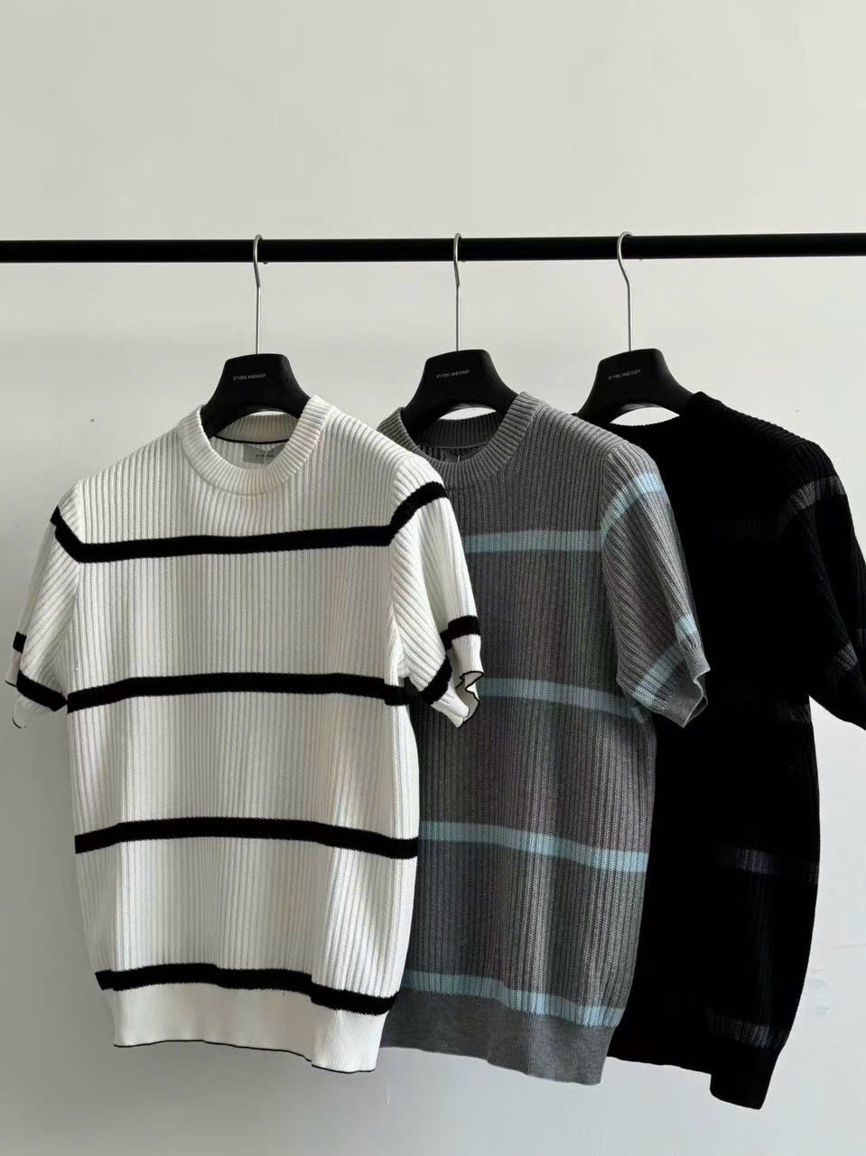 Áo phông len kẻ unisex cao cấp TSS-9232