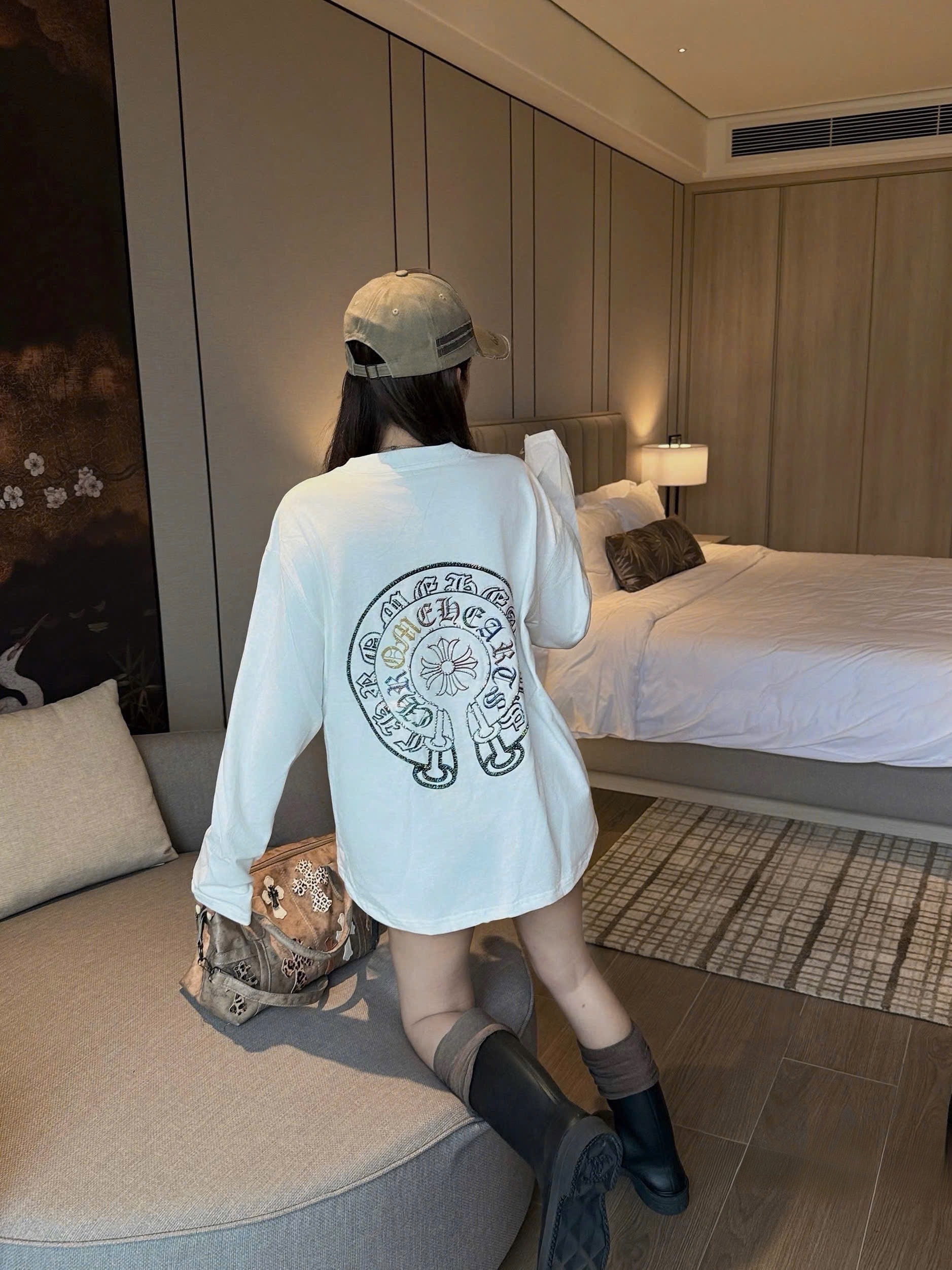 Áo thun dài tay CH unisex cao cấp AN-0909