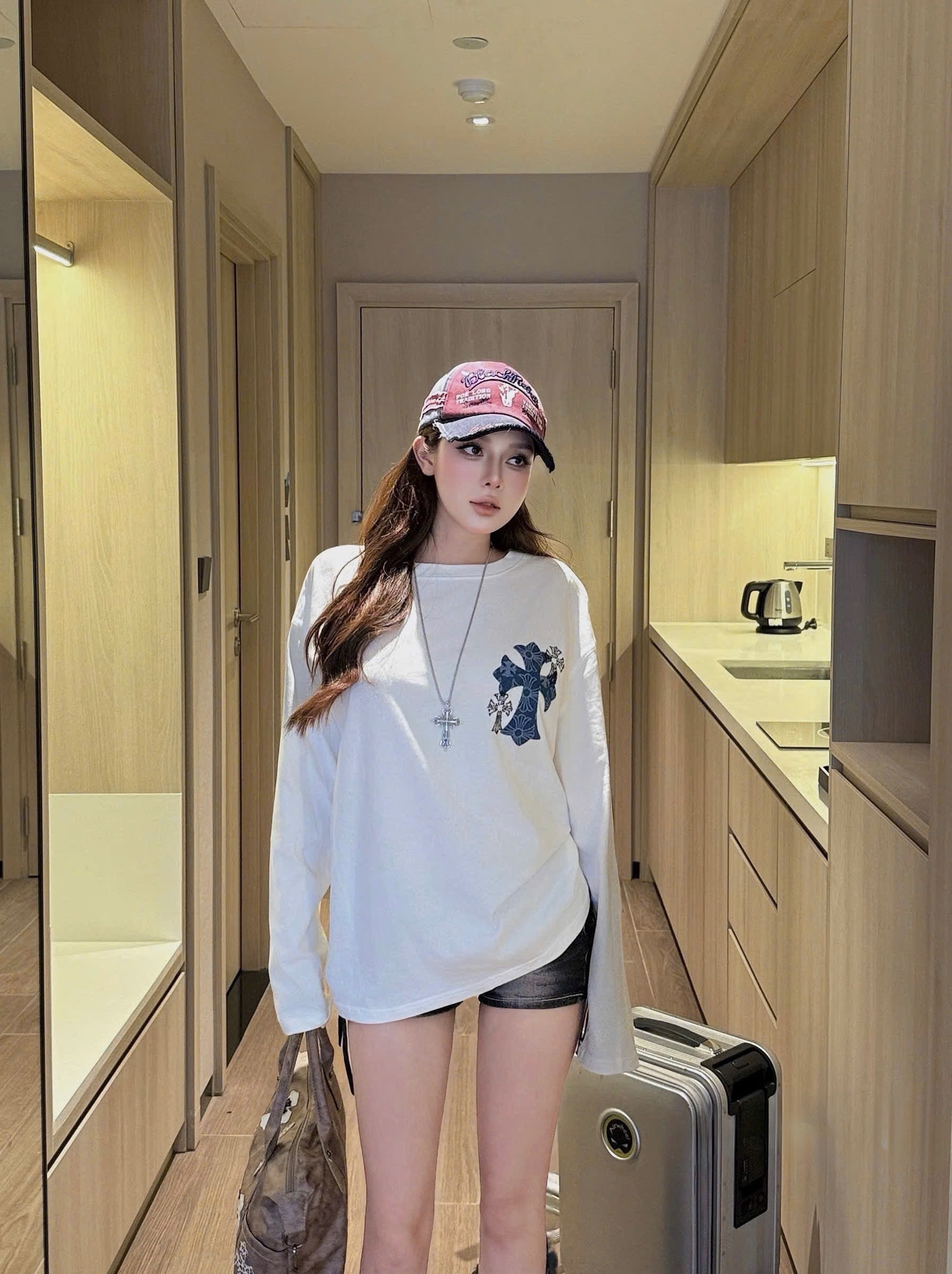 Áo thun dài tay CH unisex cao cấp AN-2009