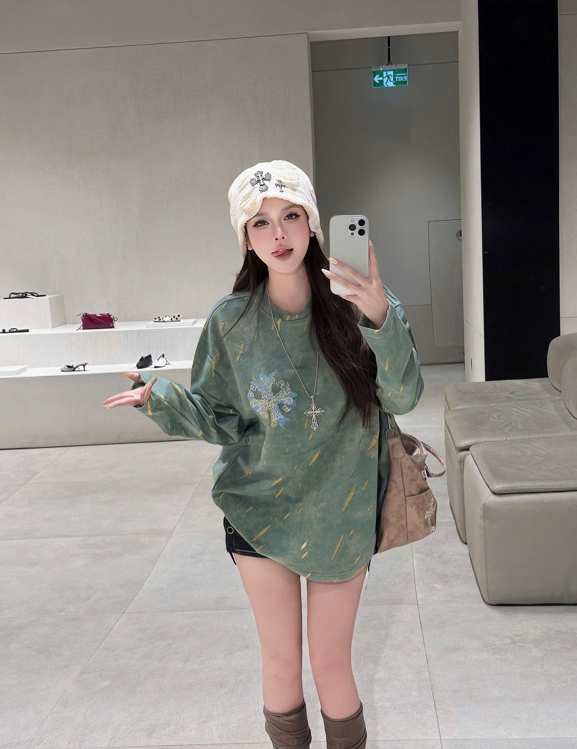Áo thun dài tay CH unisex cao cấp AN-31229