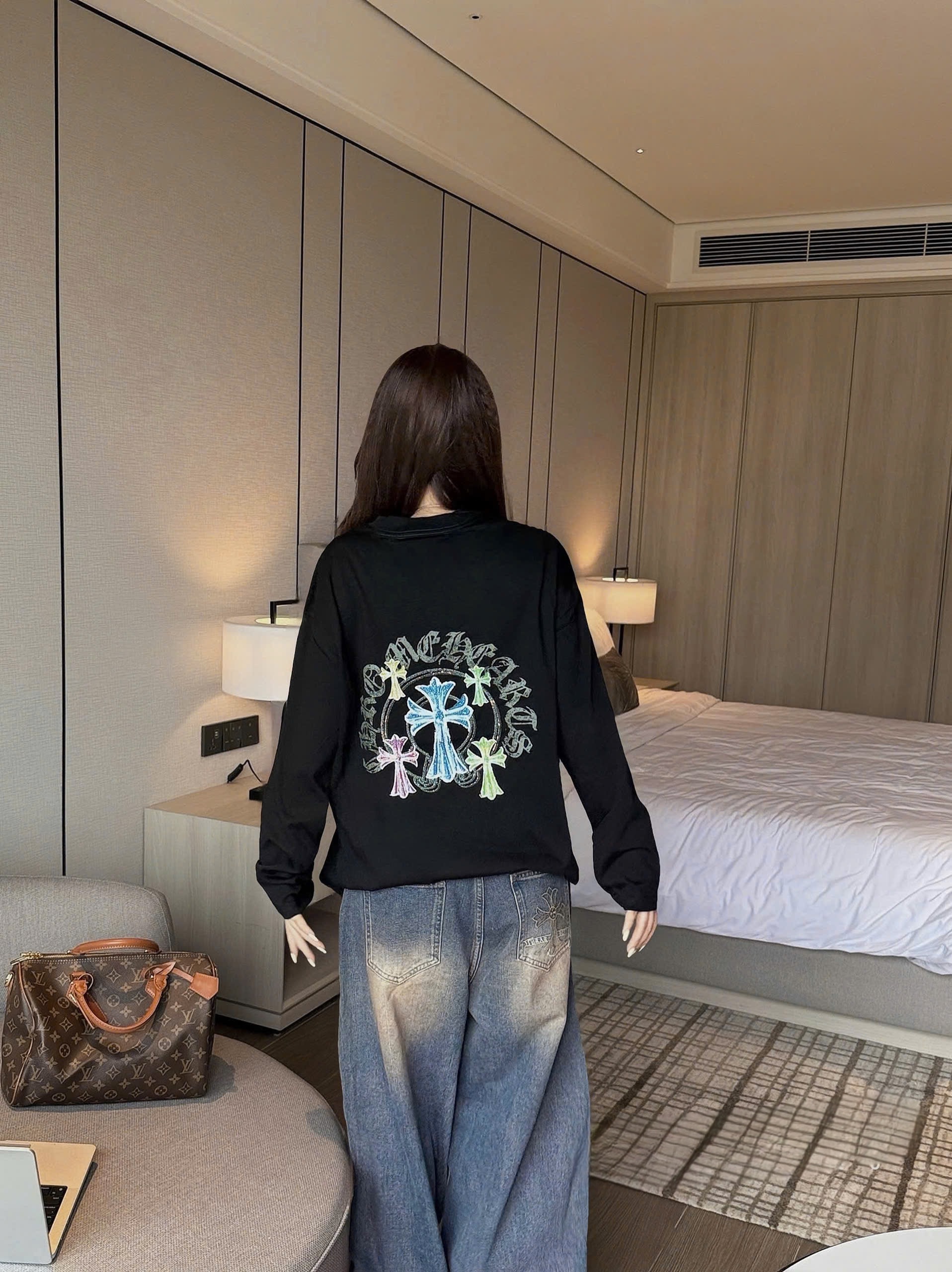 Áo thun dài tay CH unisex cao cấp AN-6345