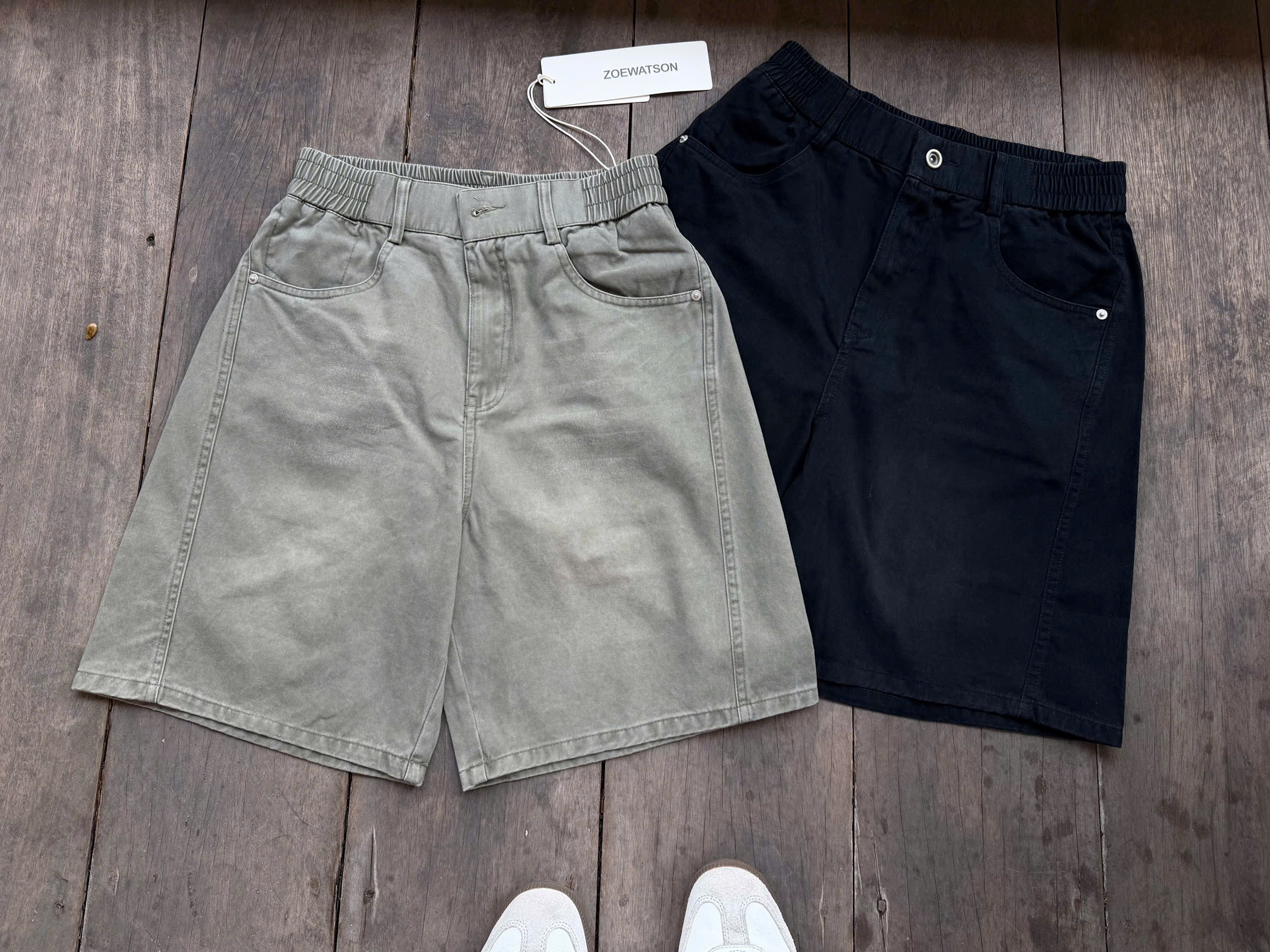 Quần shorts kaki unisex cao cấp QS-5560 - Đen - M